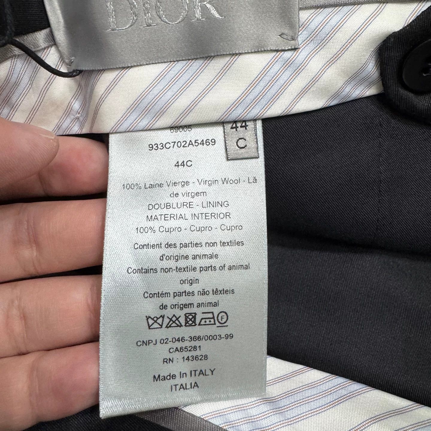 Dior Dior Wool Formal Trousers Size 28 Size 34R - 5 Thumbnail