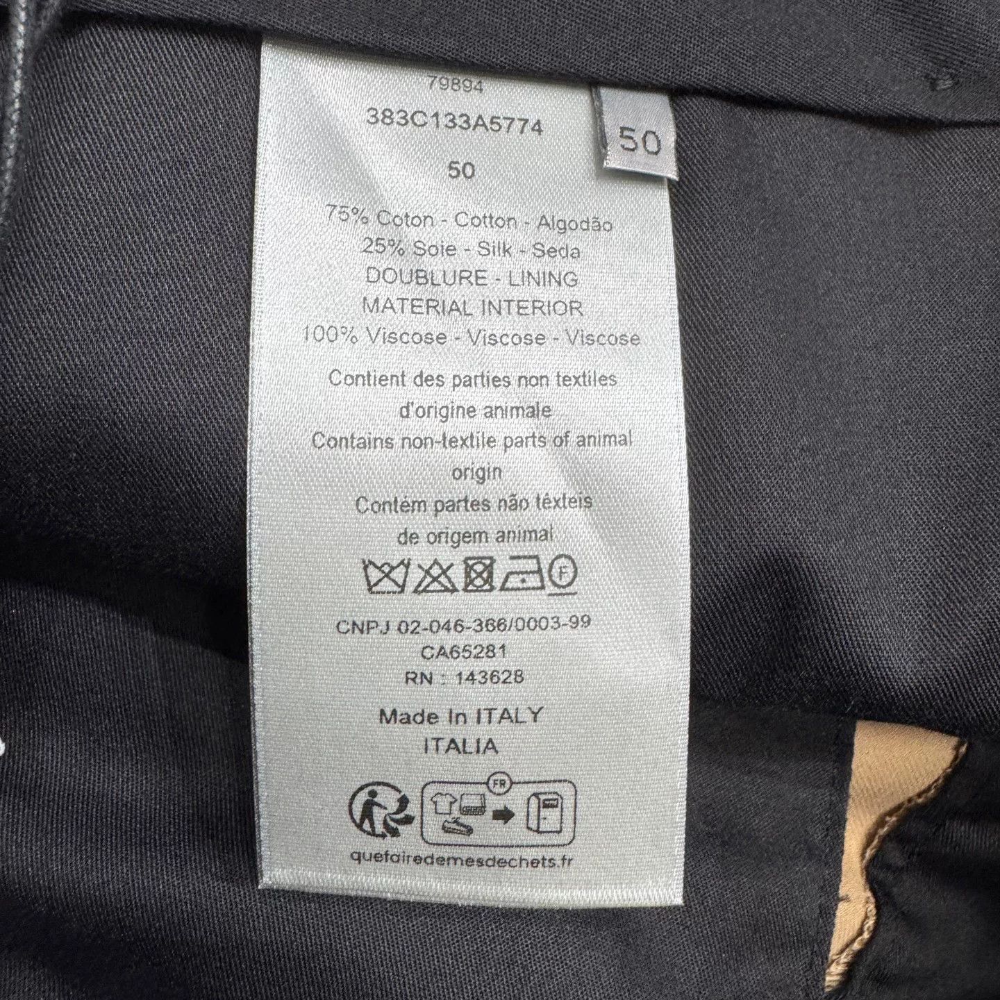 Dior Dior Cotton Silk Trousers Size 50 Size US 34 / EU 50 - 6 Thumbnail