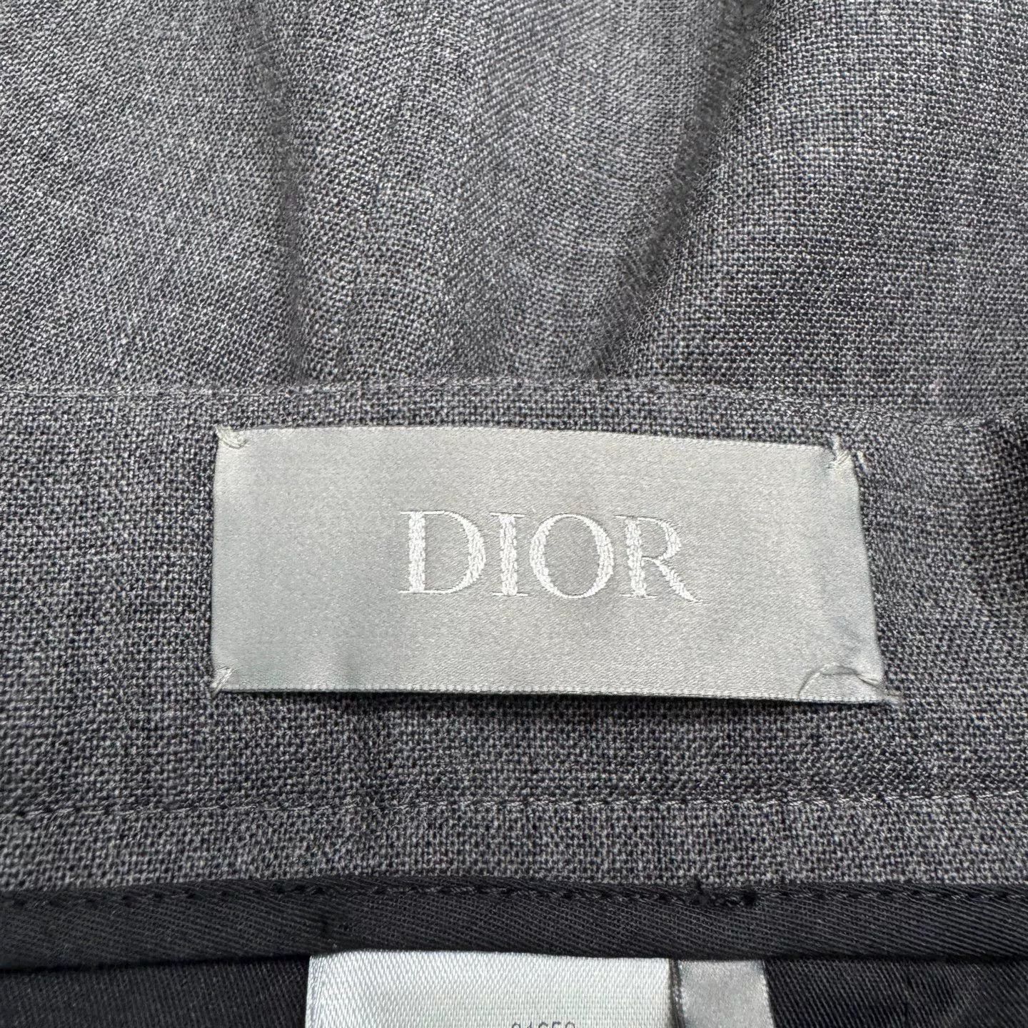 Dior Dior Gray Virgin Wool Casual Pants Size 28 Size US 28 / EU 44 - 3 Thumbnail