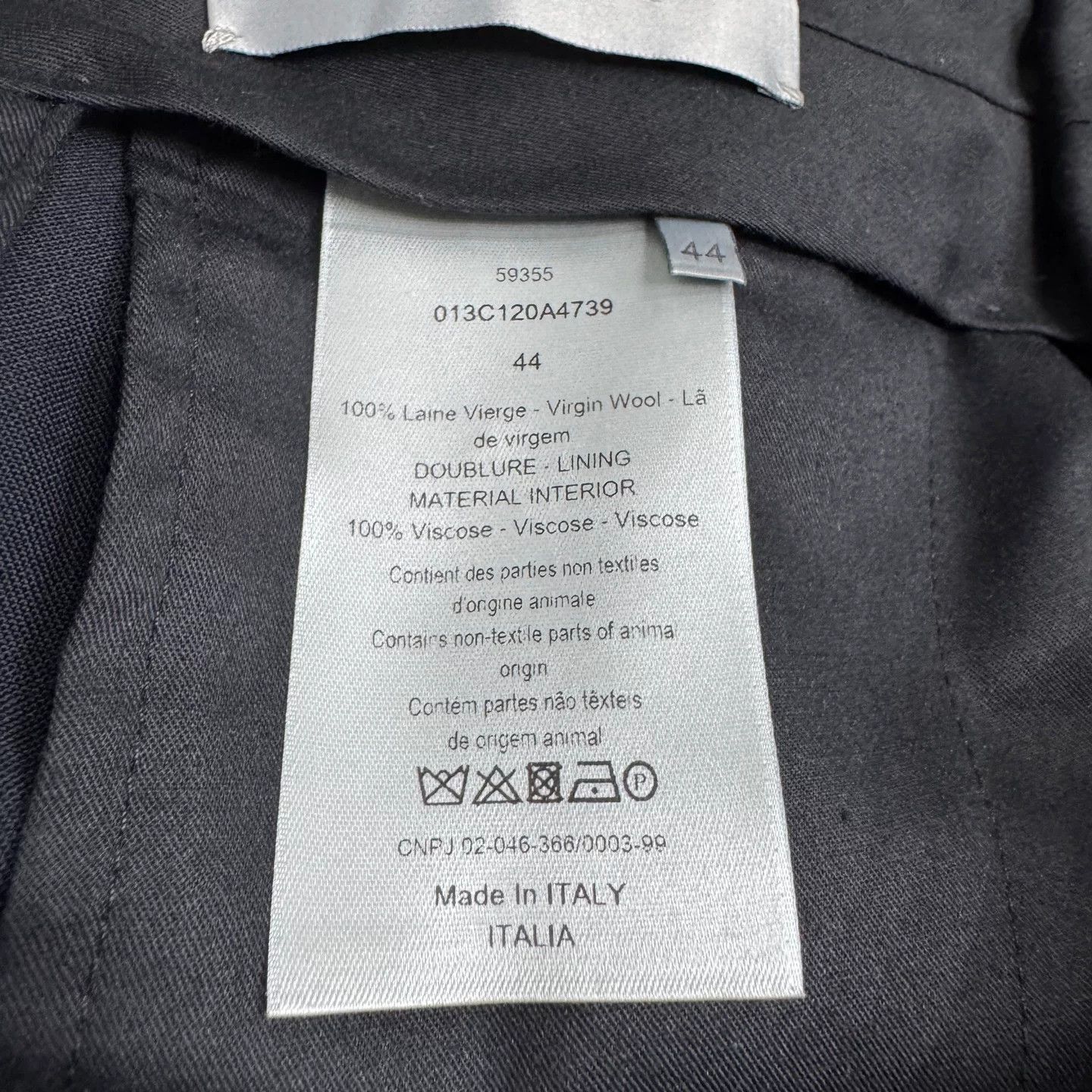 Dior Dior Virgin Wool Pants Size 28 Size US 28 / EU 44 - 4 Thumbnail