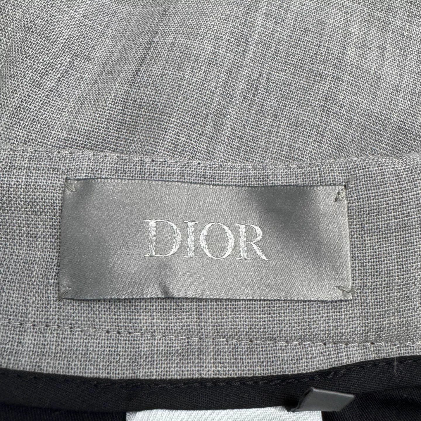 Dior Dior Gray Virgin Wool Trousers Size 54 Size 44R - 3 Thumbnail