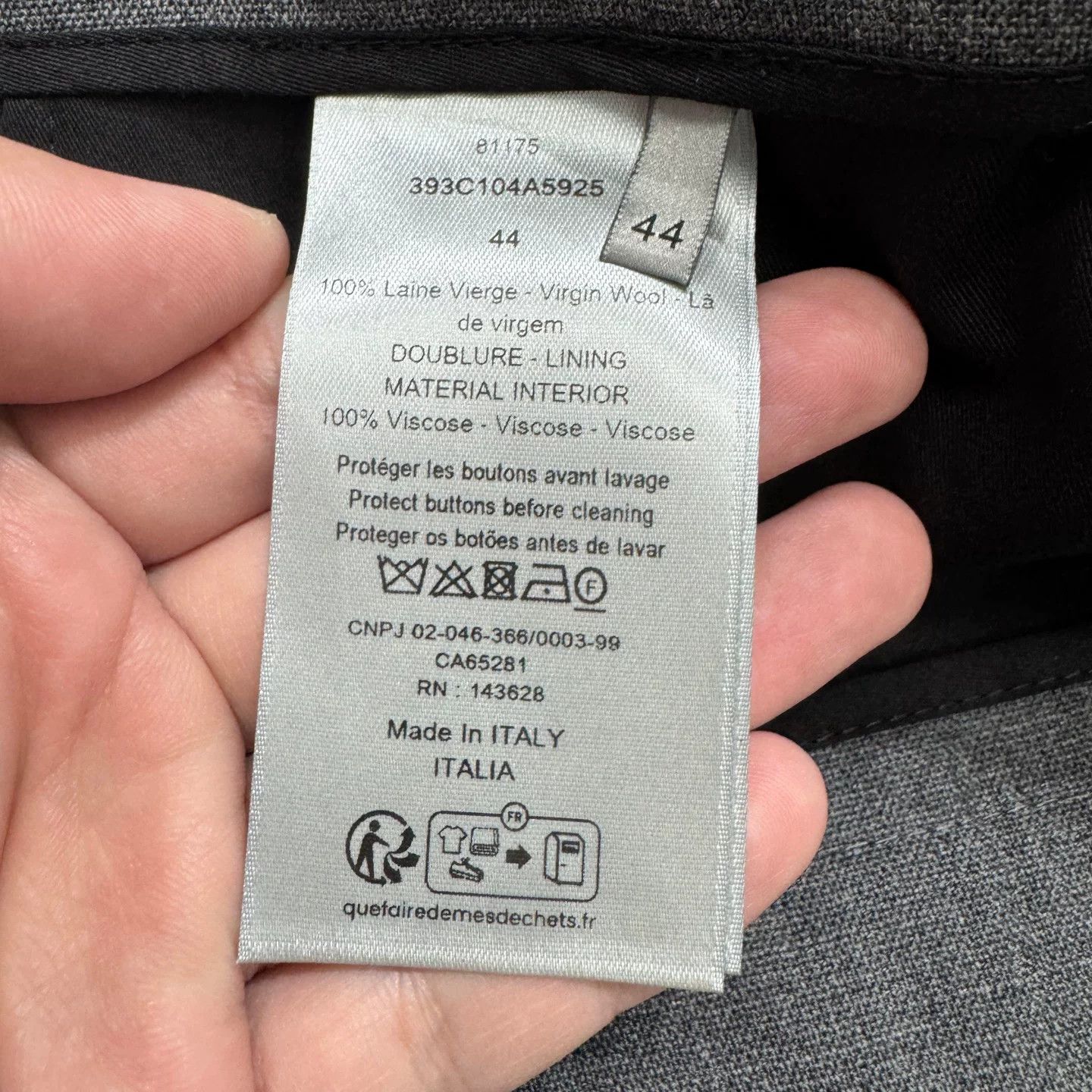 Dior Dior Wool Casual Pants Size 28 Size US 28 / EU 44 - 4 Thumbnail