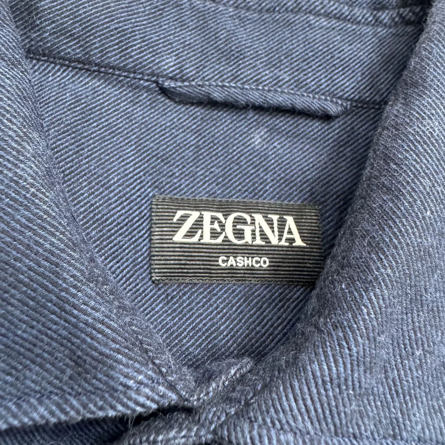 Z Zegna Zegna Cashco Cotton Cashmere Button Up Shirt Size S Size US S / EU 44-46 / 1 - 3 Thumbnail