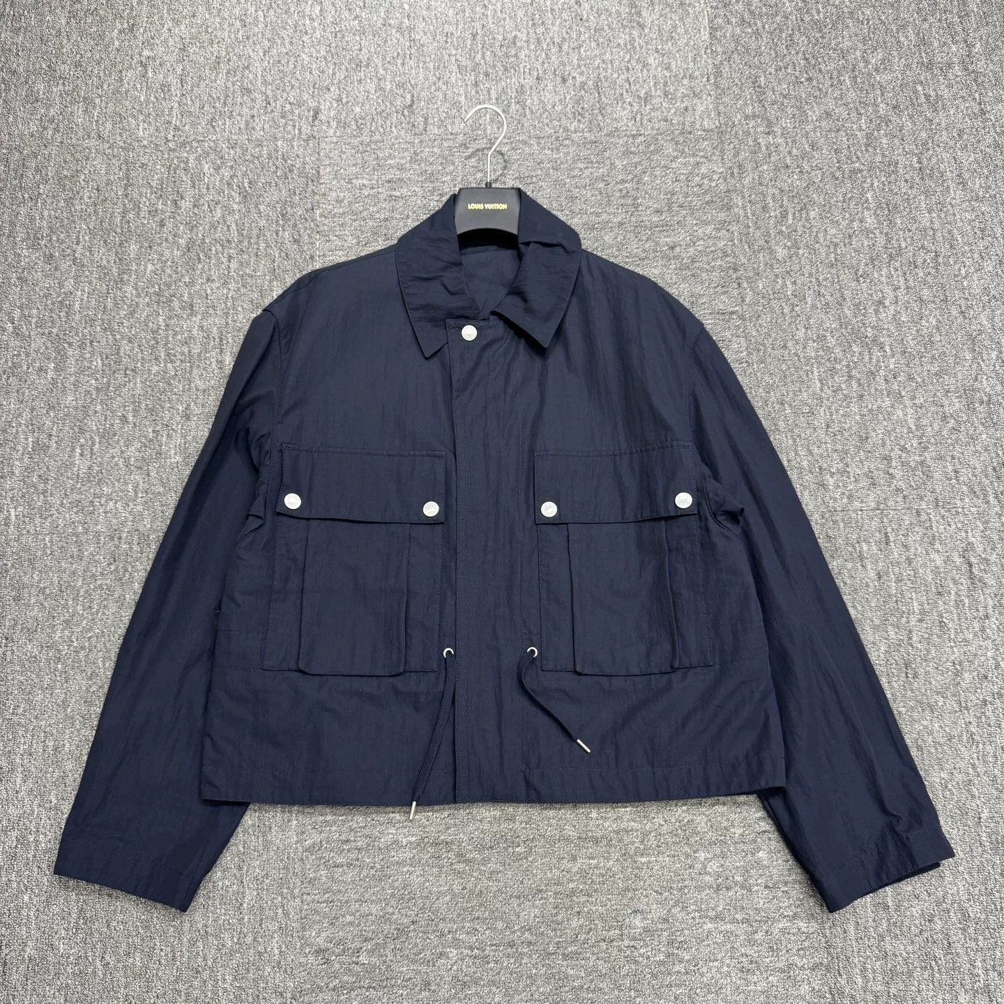Hermes Hermès Navy Drawstring Light Jacket Size 48 Size US M / EU 48-50 / 2 - 2 Thumbnail