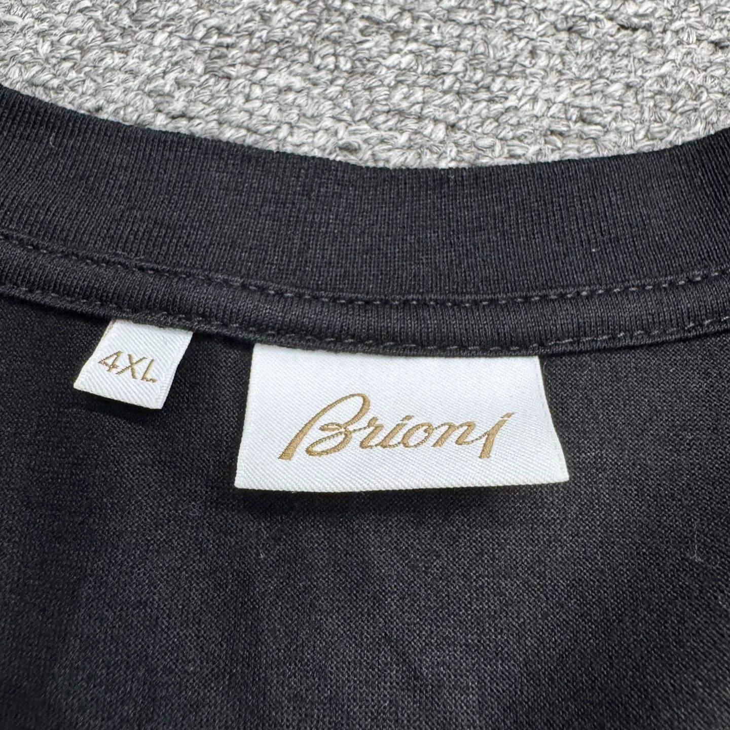 Brioni Brioni Embroidered Logo T-Shirt Size 4XL Size US XXL / EU 58 / 5 - 3 Thumbnail