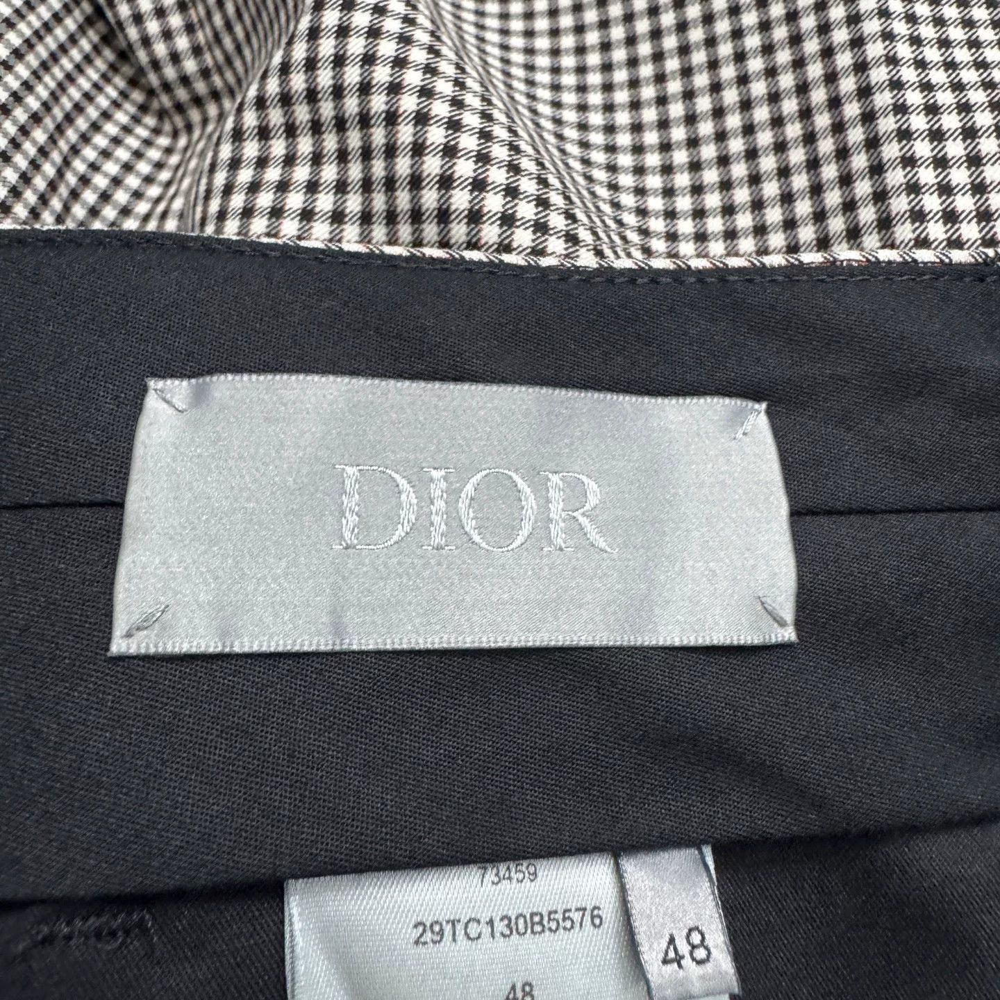 Dior Dior Checked Wool Mohair Blend Trousers Size 48 Size US 32 / EU 48 - 3 Thumbnail