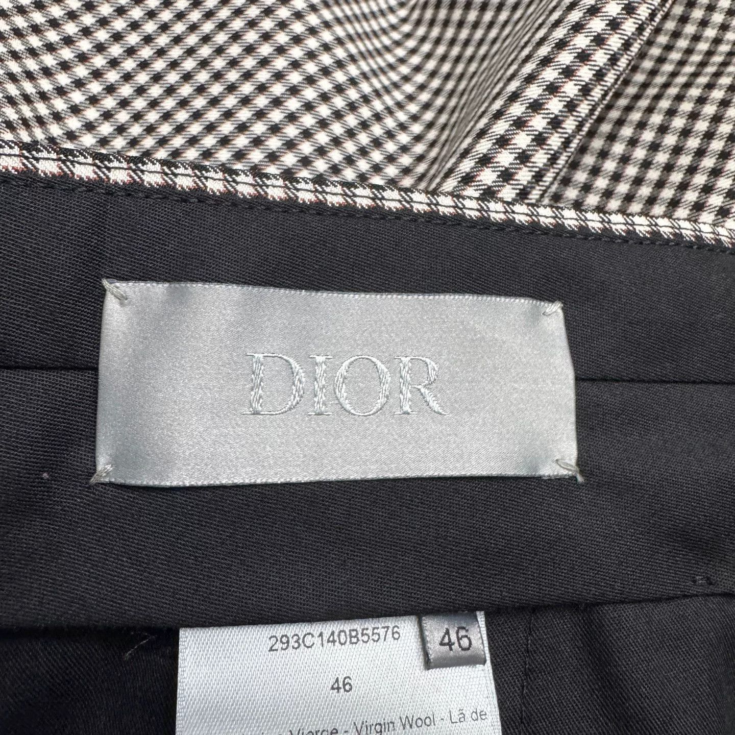 Dior Dior Check Wool Trousers Size US 30 Size US 30 / EU 46 - 3 Thumbnail