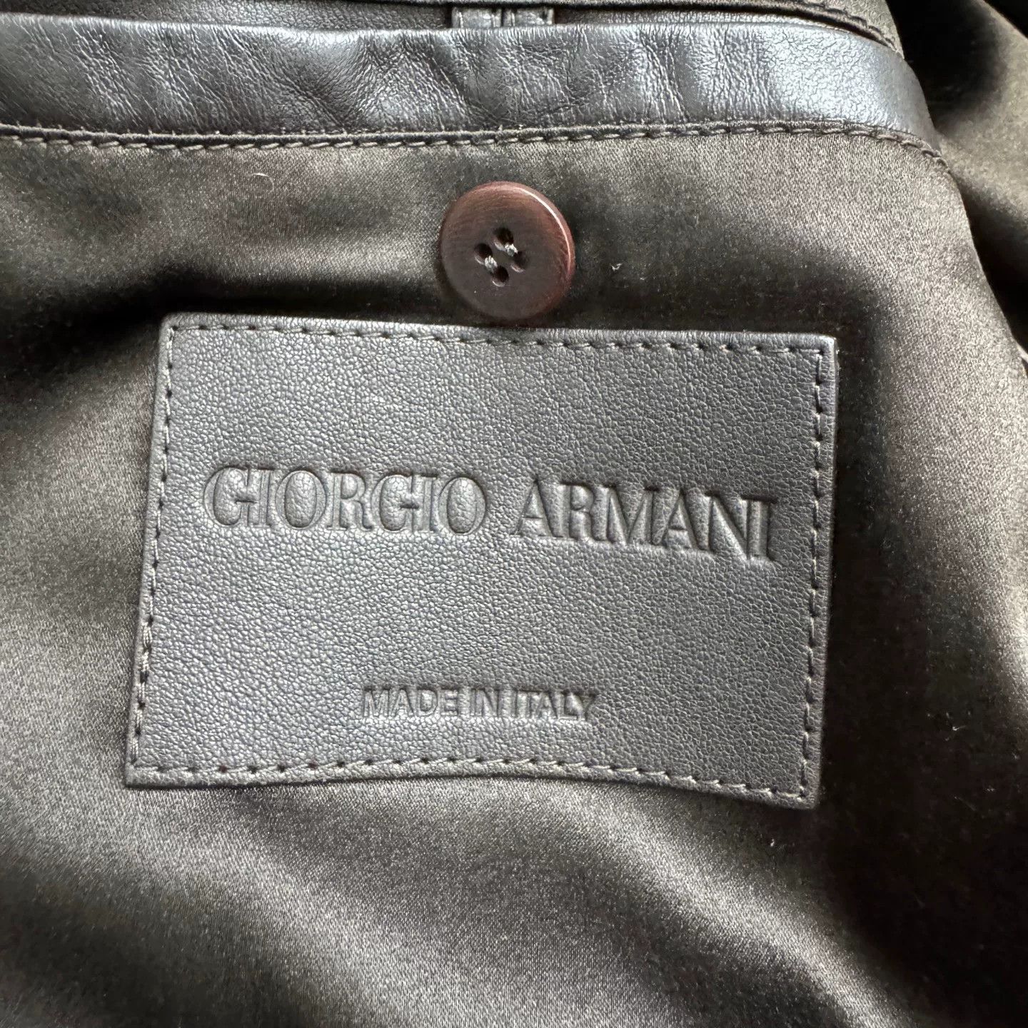 Giorgio Armani Giorgio Armani Shearling Jacket Size 52 Size US L / EU 52-54 / 3 - 3 Thumbnail