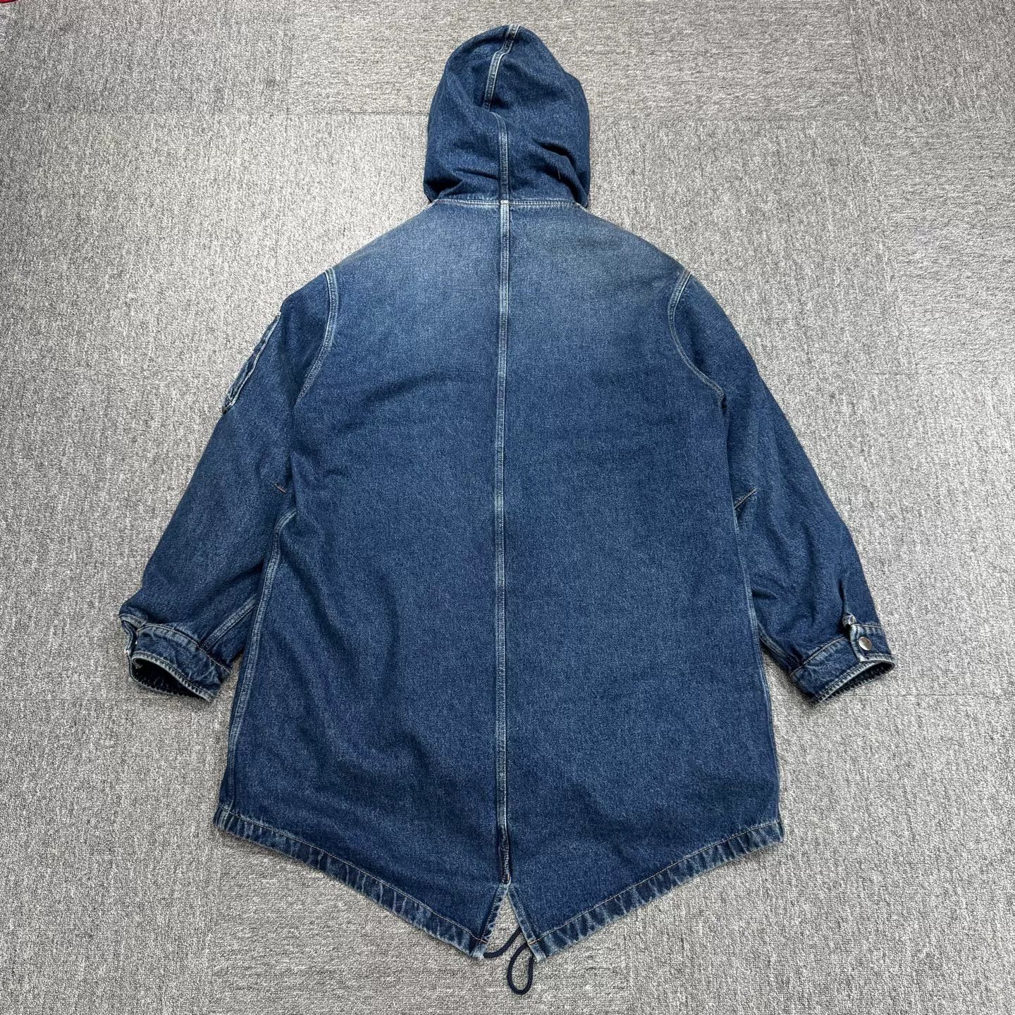 Prada Prada Denim Hooded Parka Size M Size US M / EU 48-50 / 2 - 6 Thumbnail
