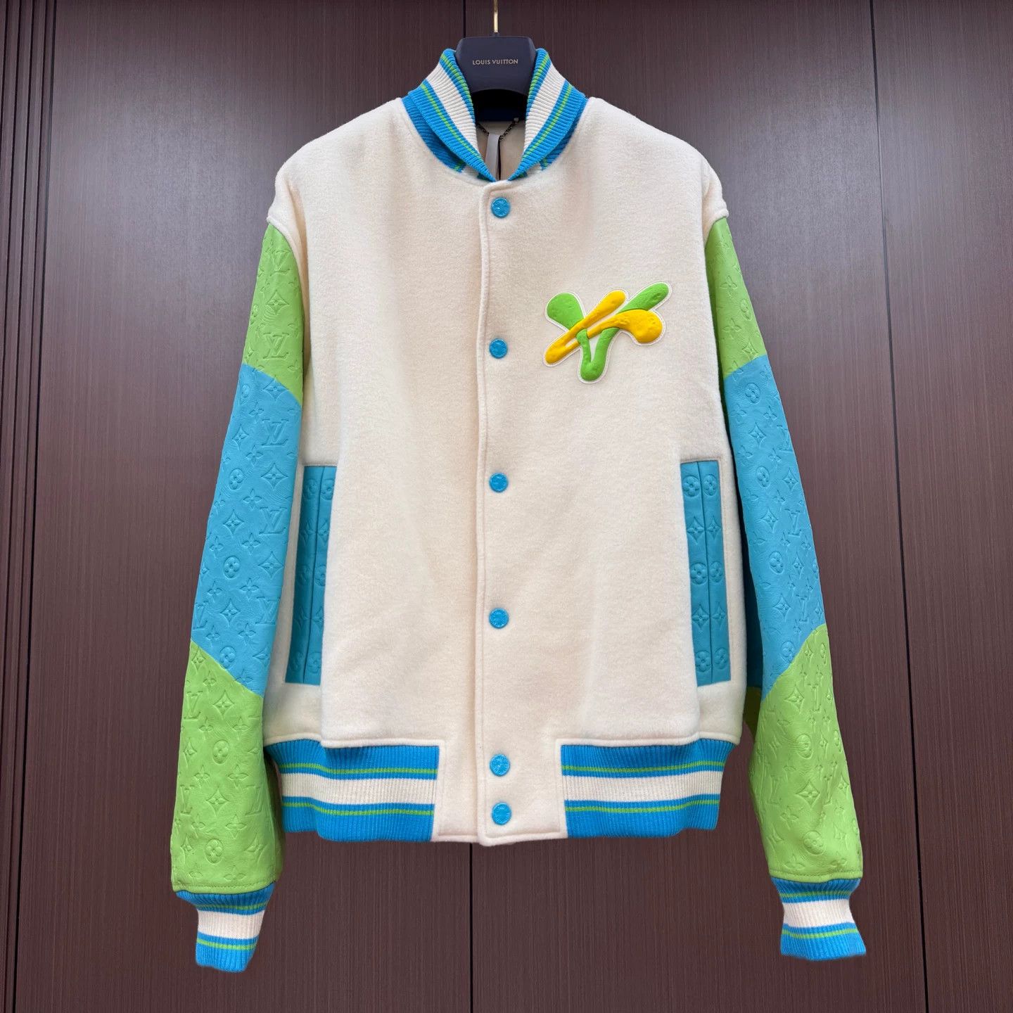 Louis Vuitton Louis Vuitton Duck Wool Varsity Jacket Size XL Size US XL / EU 56 / 4 - 2 Thumbnail