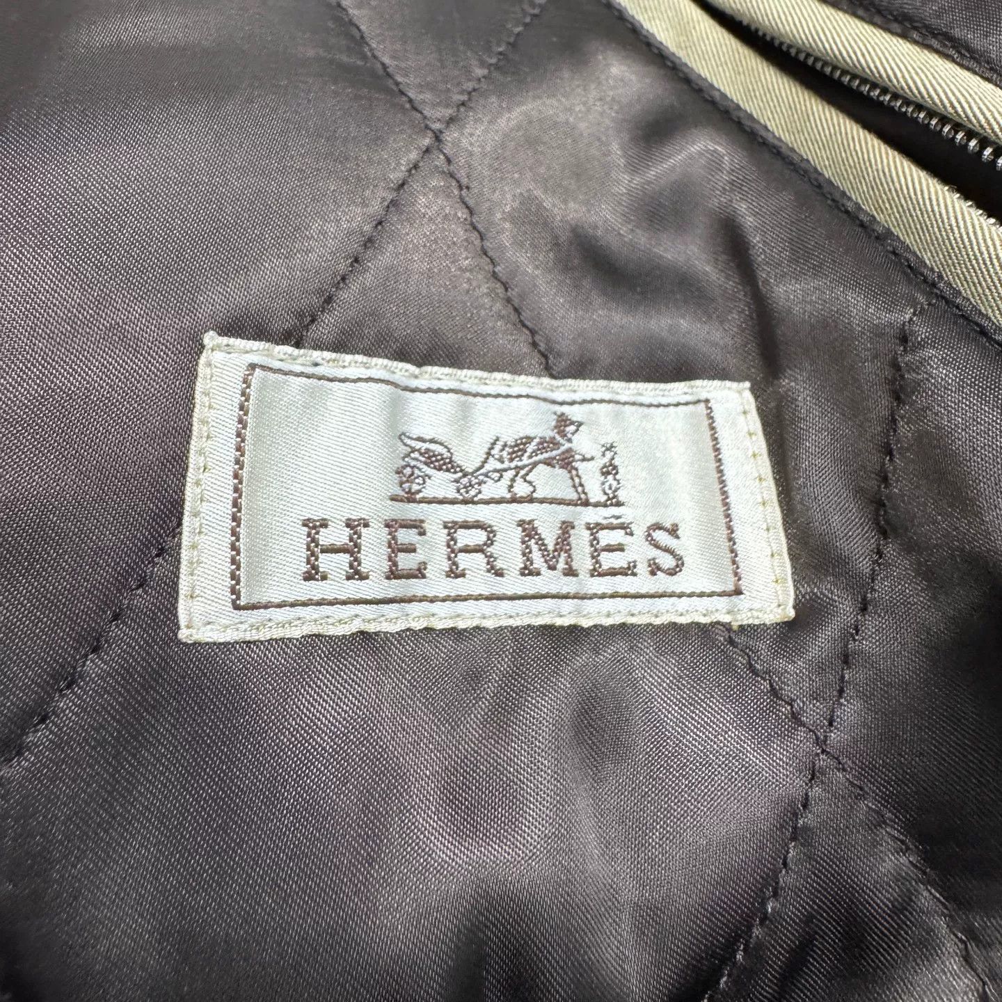 Hermes Hermes Leather Elbow Patch Bomber Jacket Size 48 Size US M / EU 48-50 / 2 - 3 Thumbnail
