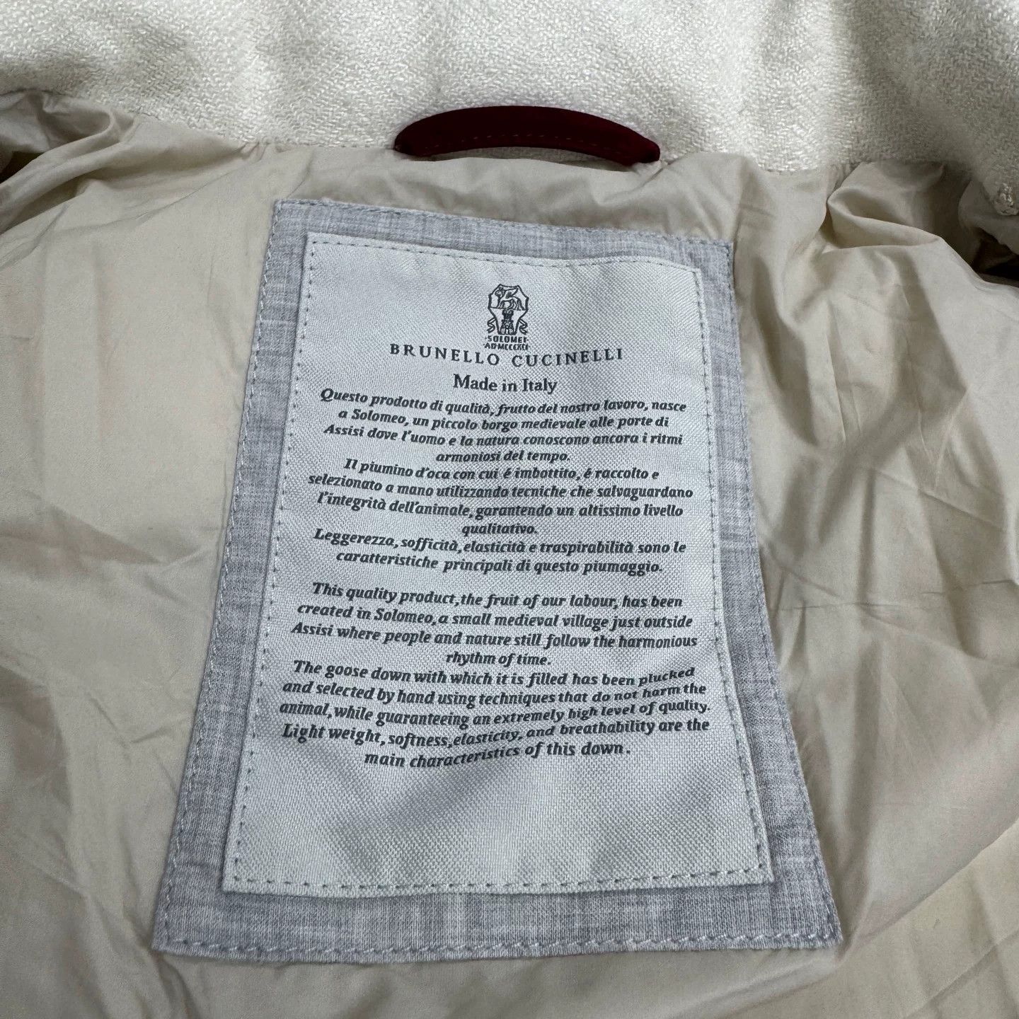Brunello Cucinelli Brunello Cucinelli Linen Blend Down Vest Size 52 Size US L / EU 52-54 / 3 - 3 Thumbnail