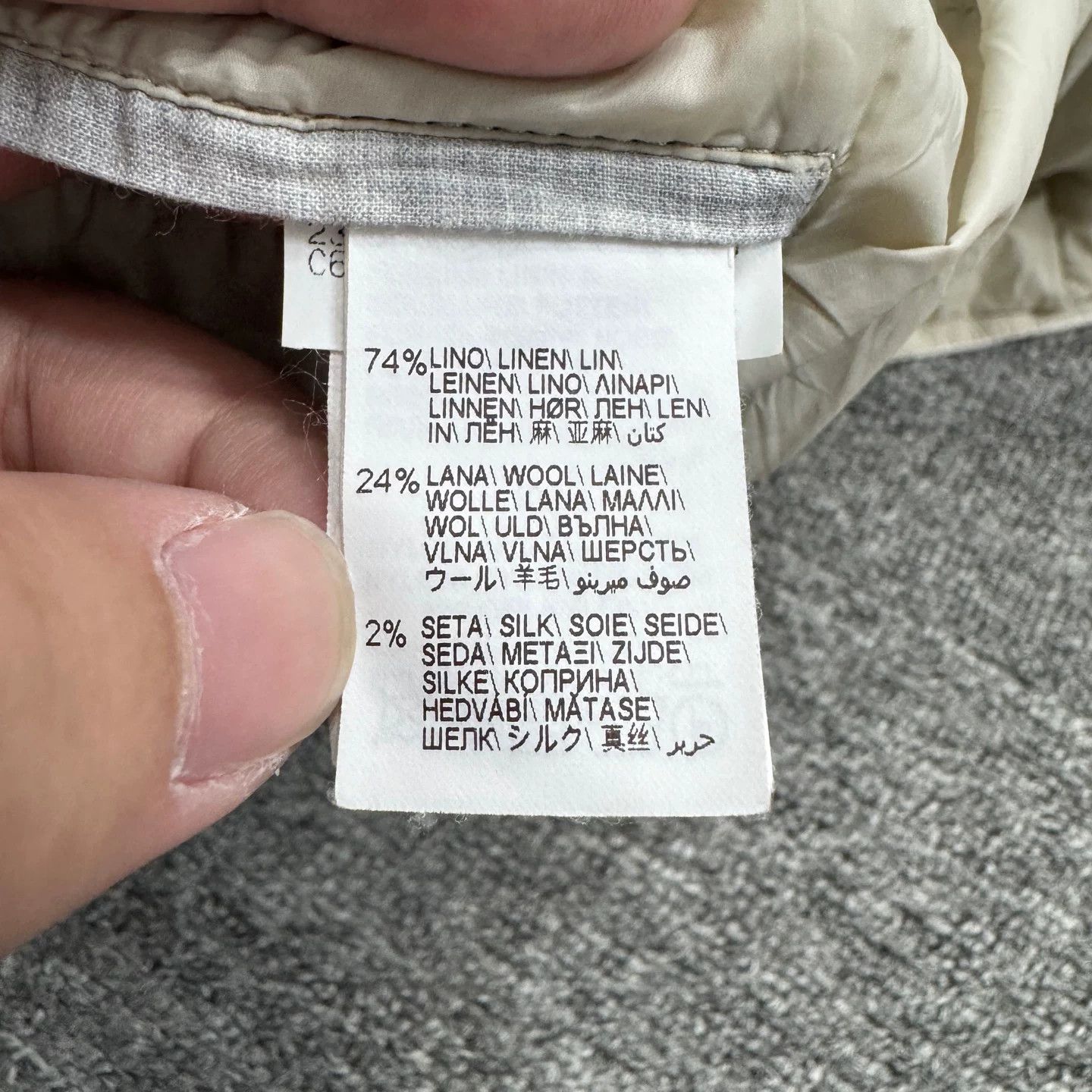 Brunello Cucinelli Brunello Cucinelli Linen Blend Down Vest Size 52 Size US L / EU 52-54 / 3 - 4 Thumbnail