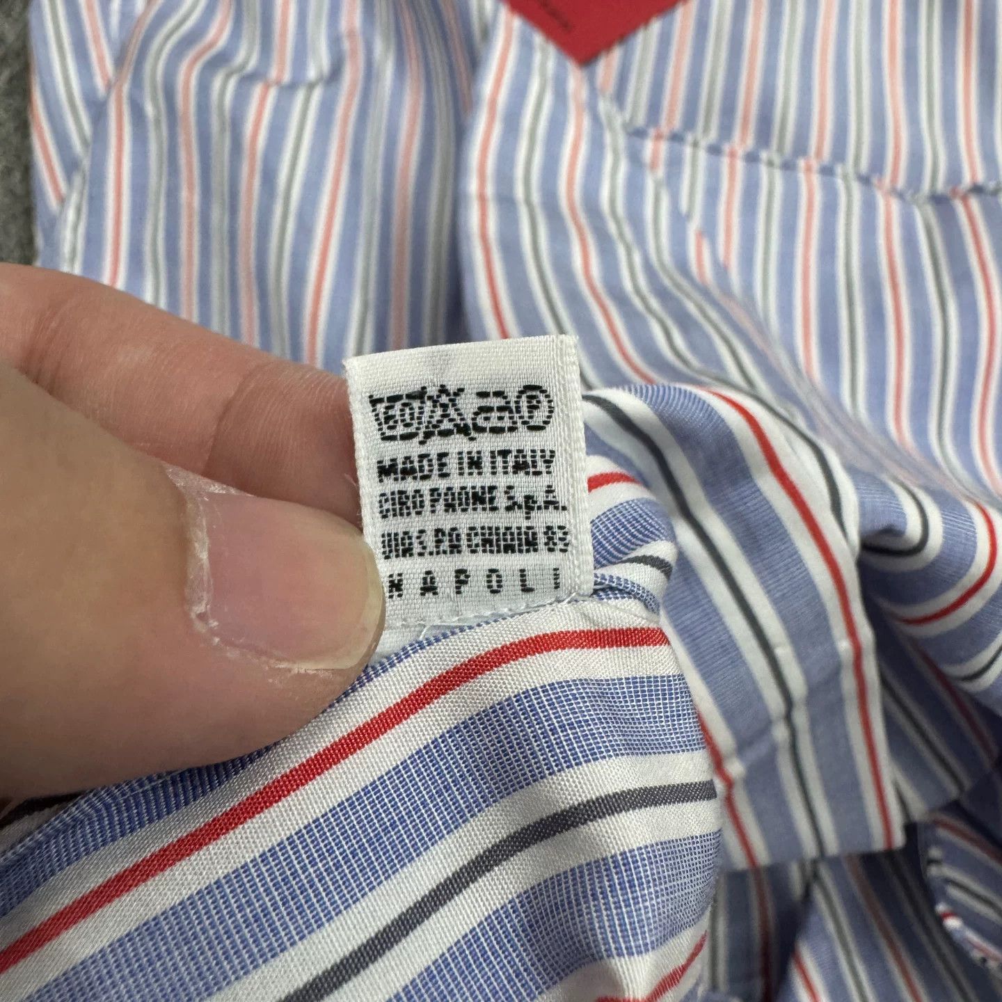 Kiton Kiton Striped Button Up Shirt Size S Size US S / EU 44-46 / 1 - 7 Thumbnail
