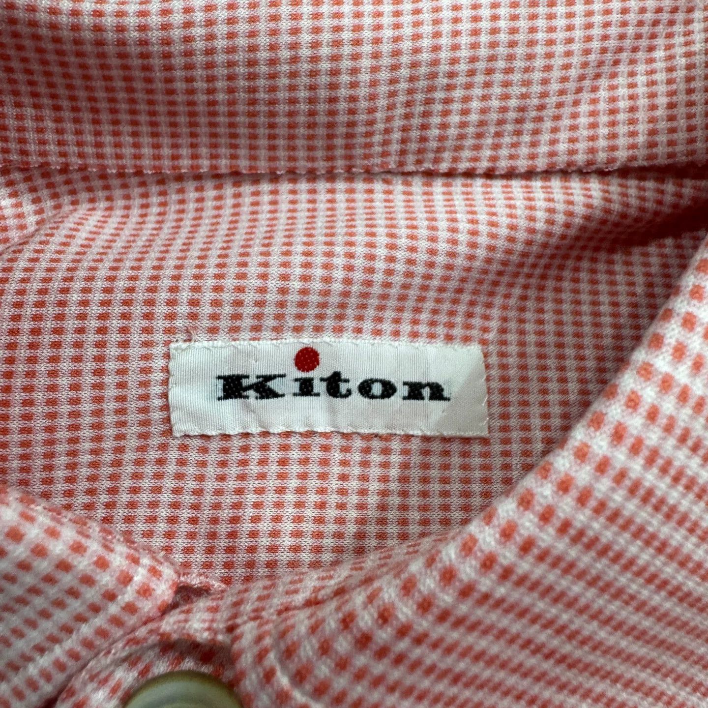 Kiton Kiton Micro-check Button Up Shirt Size S Size US S / EU 44-46 / 1 - 5 Thumbnail