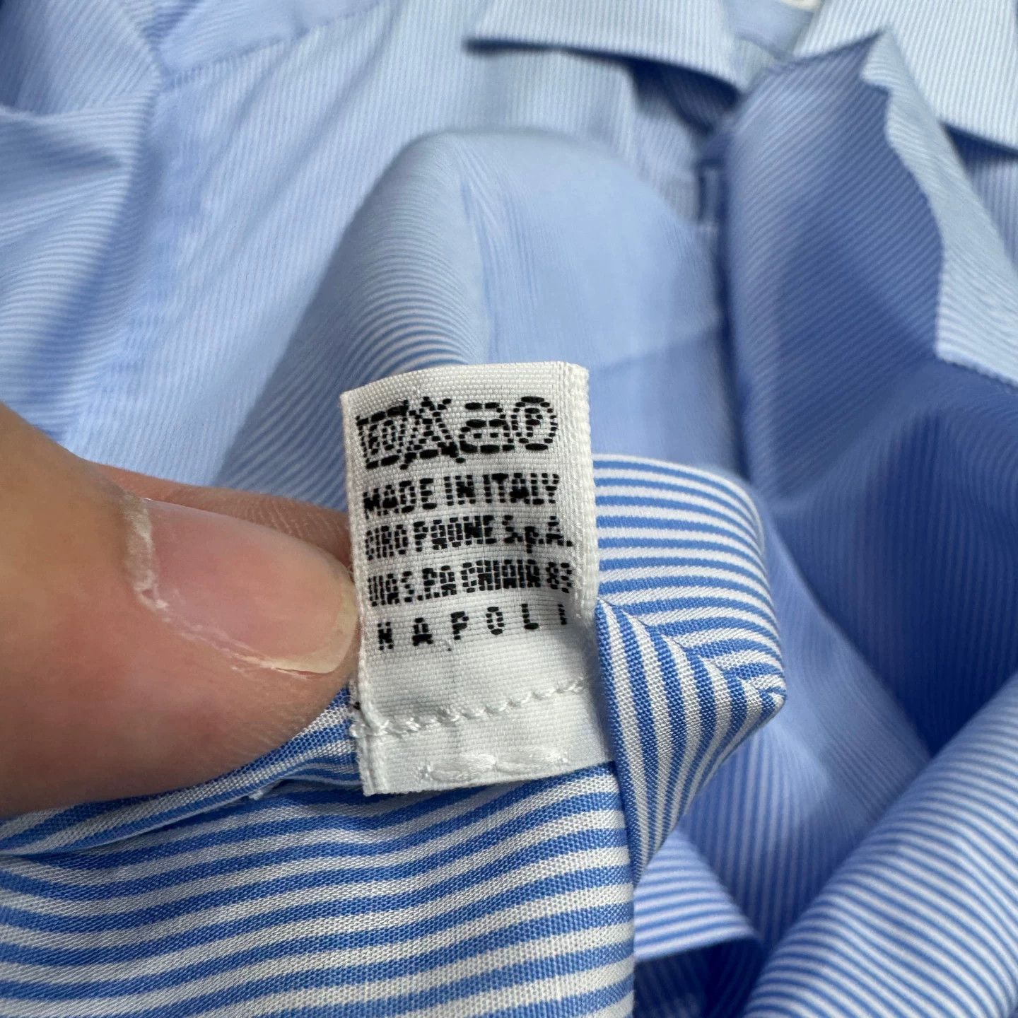 Kiton Kiton Striped Shirt Size 38 Size US S / EU 44-46 / 1 - 7 Thumbnail
