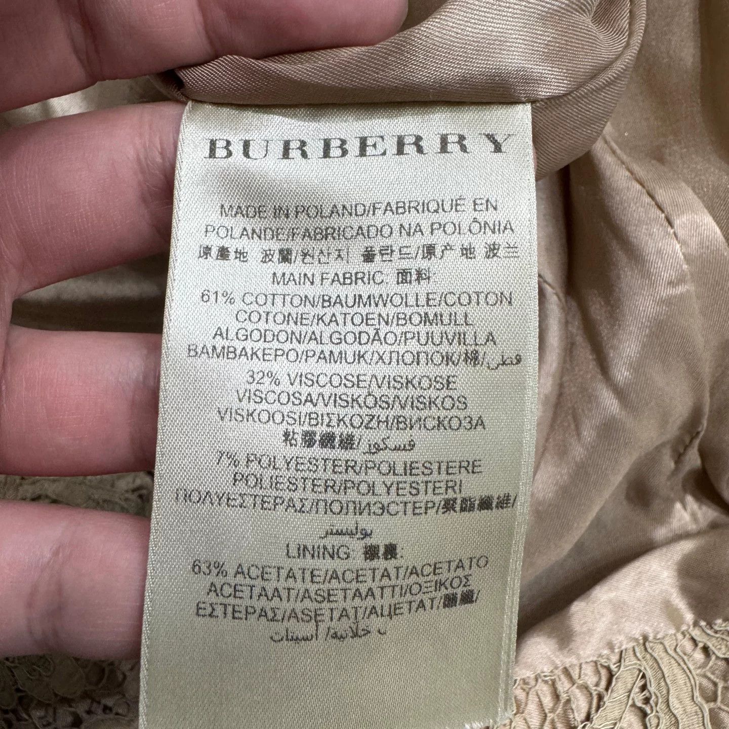 Burberry Burberry Lace Trench Coat Size 44 Size M / US 6-8 / IT 42-44 - 6 Thumbnail