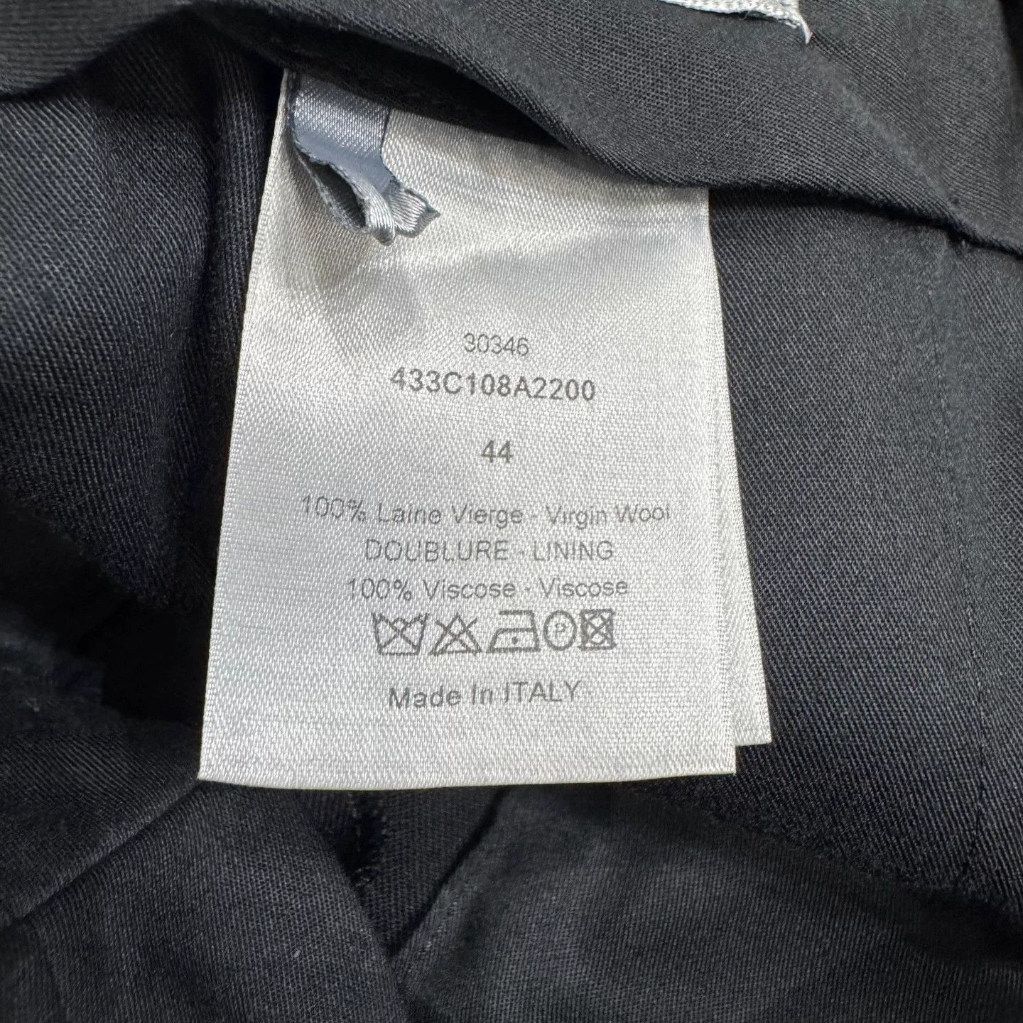 Dior Dior Virgin Wool Casual Pants Size 28 Size US 28 / EU 44 - 6 Thumbnail