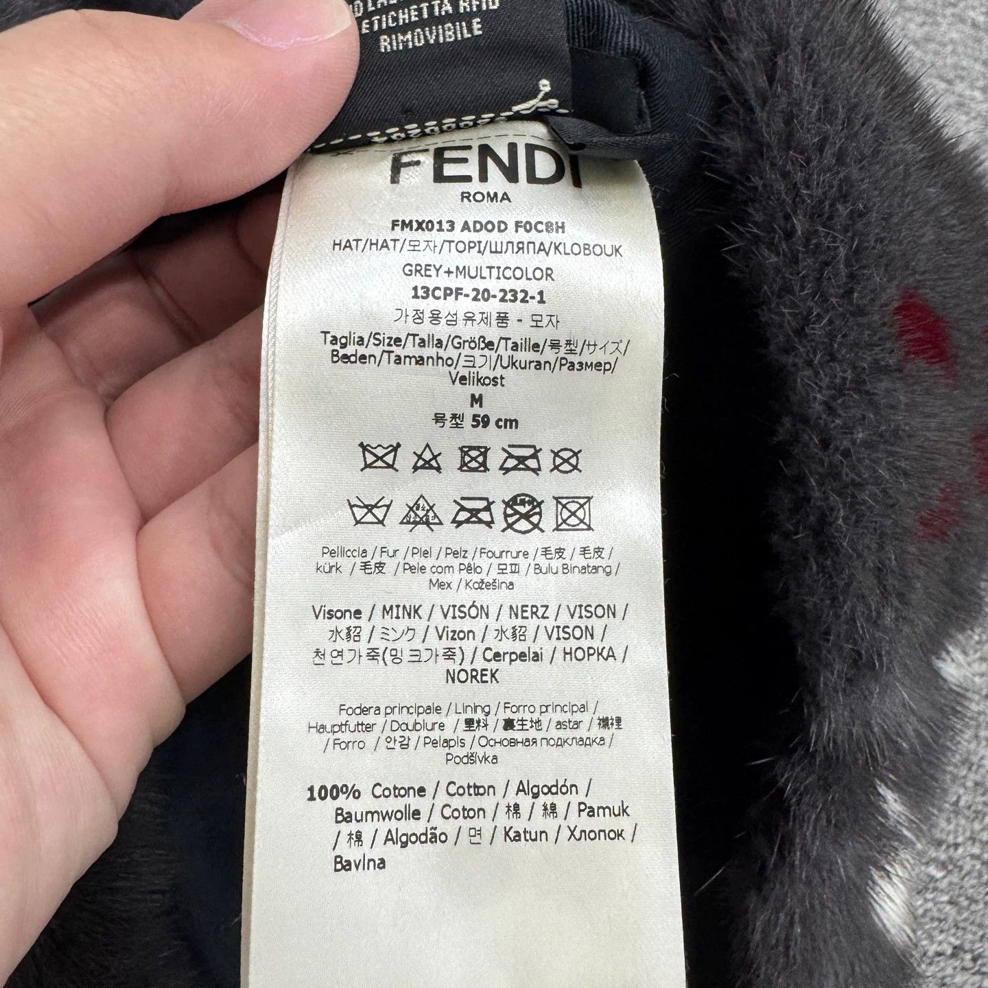 Fendi Fendi Mink Fur Bucket Hat One Size Size ONE SIZE - 5 Thumbnail