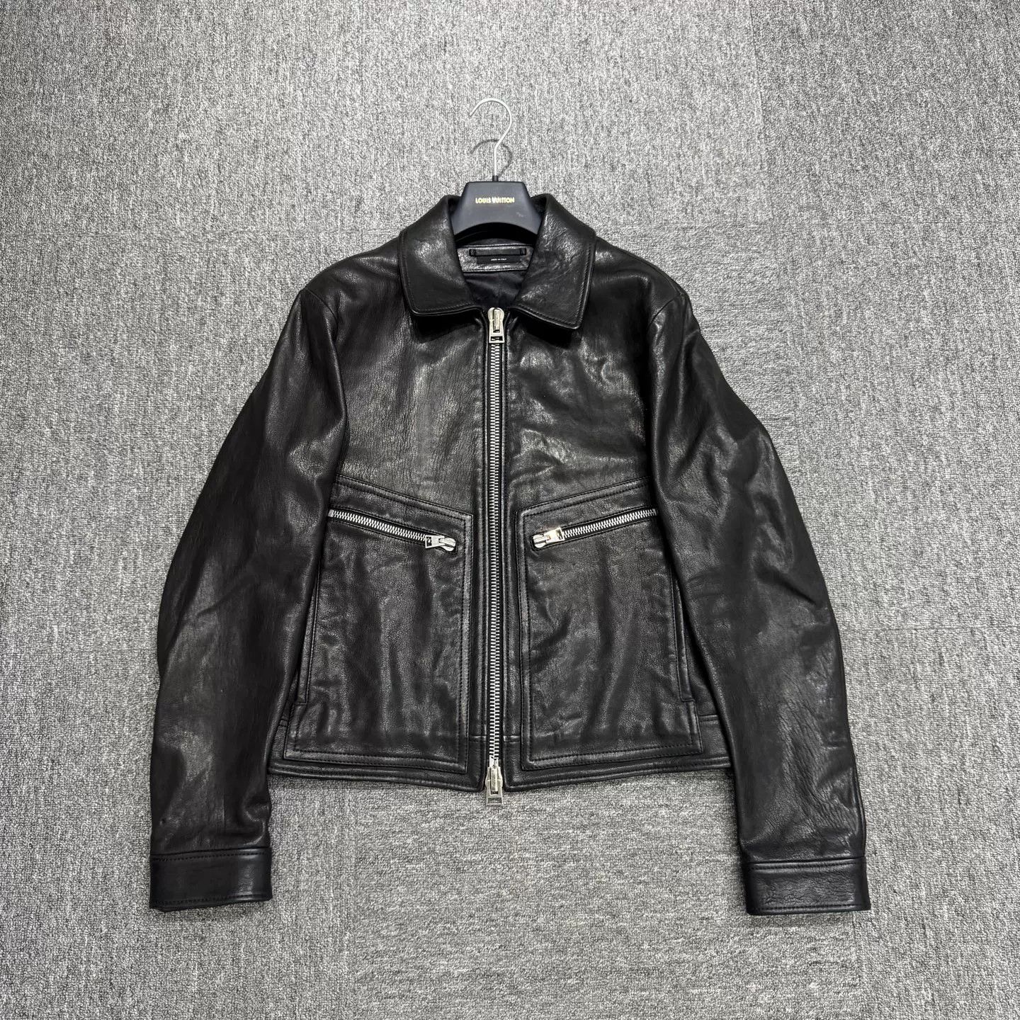 Tom Ford Tom Ford Lambskin Leather Biker Jacket Size L Size US L / EU 52-54 / 3 - 2 Thumbnail