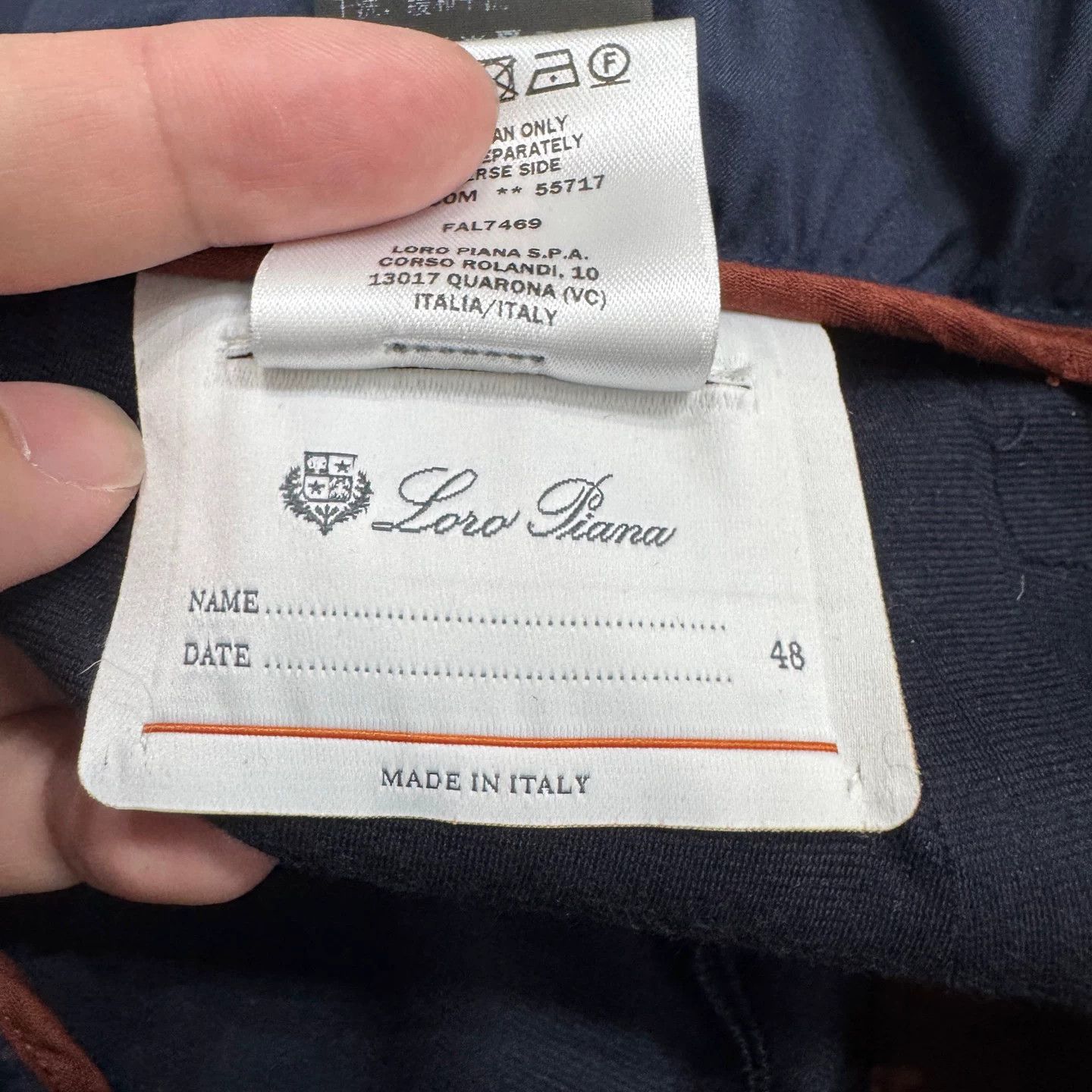 Loro Piana Loro Piana Navy Casual Pants Size 48 Size US 32 / EU 48 - 3 Thumbnail