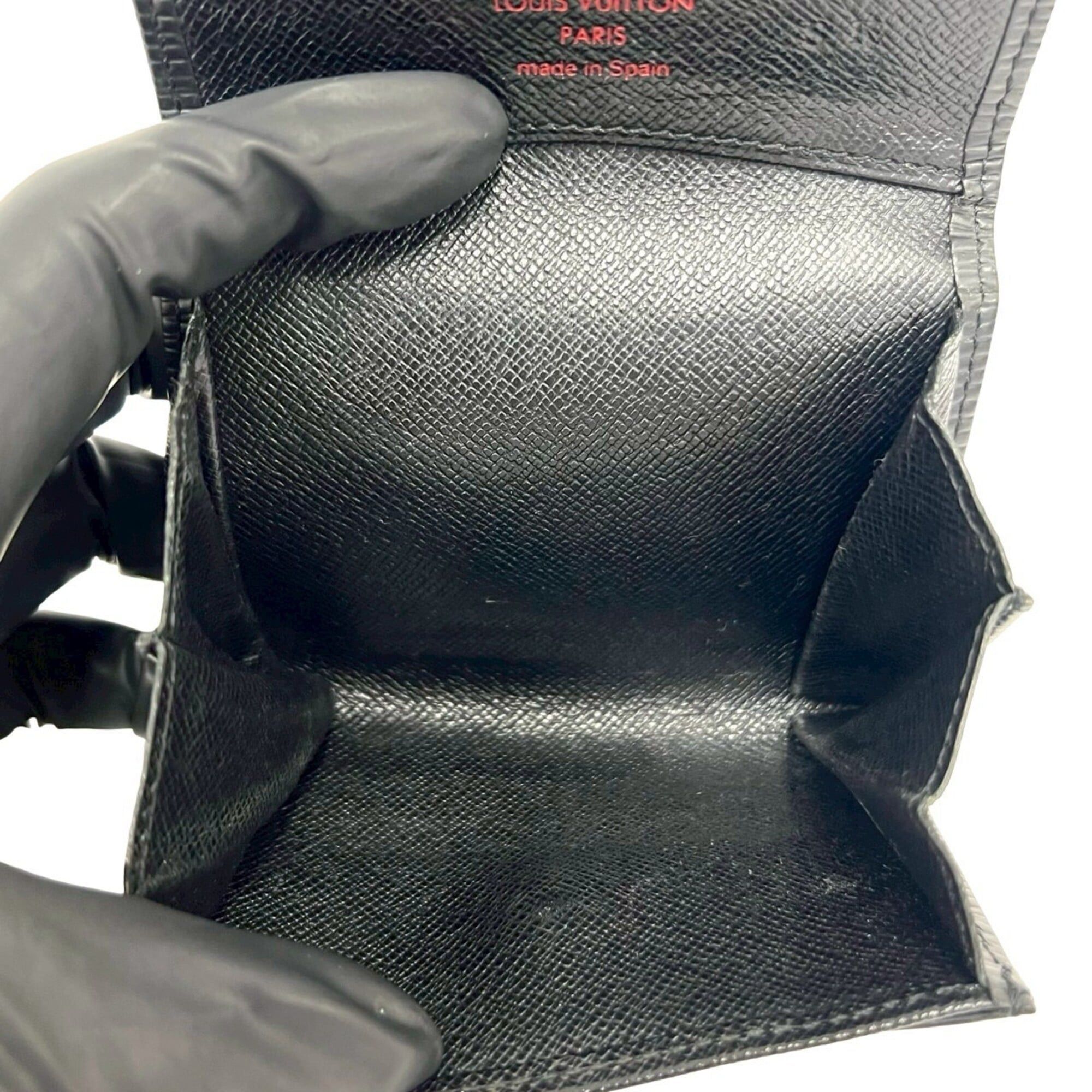 Louis Vuitton Louis Vuitton Portemonnaie Simple Epi Leather Genuine Wallet/Coin Purse Noir Black 36326 Size ONE SIZE - 7 Thumbnail