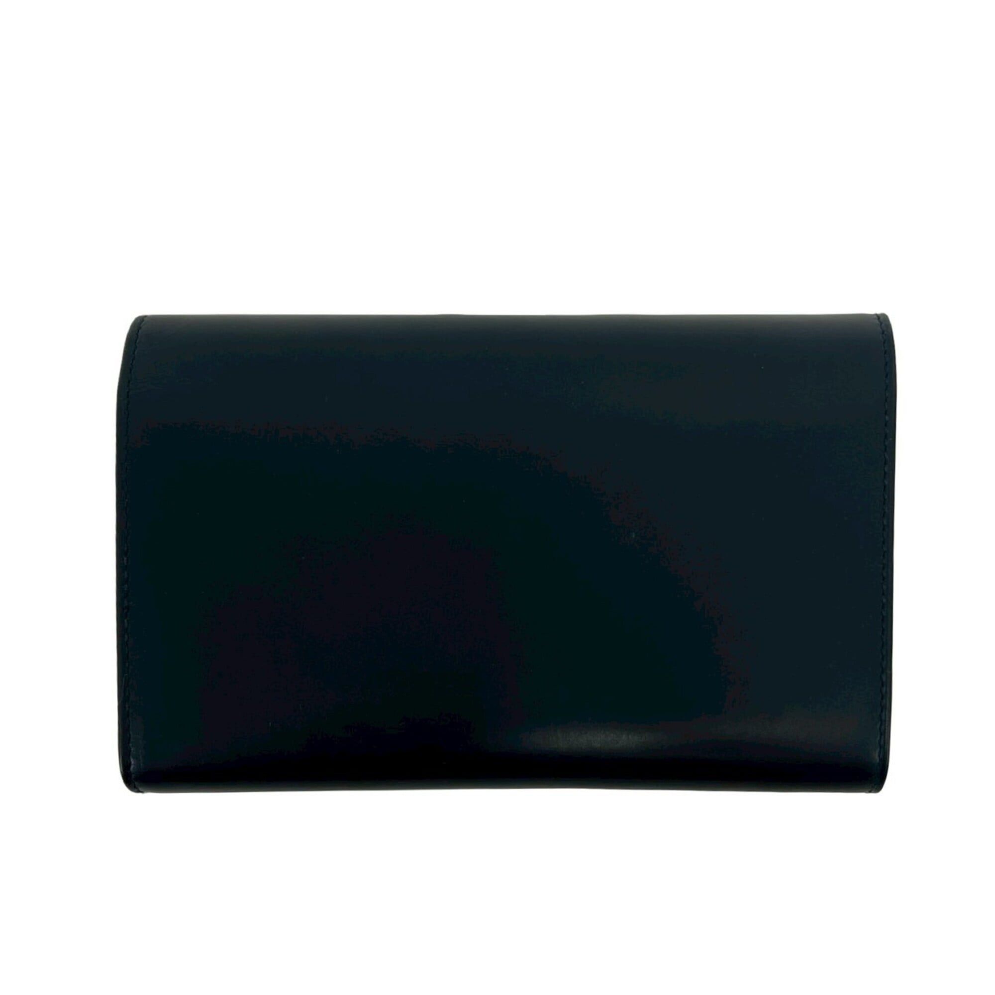 Salvatore Ferragamo Salvatore Ferragamo Gancini hardware leather trifold wallet, navy, 26883 Size ONE SIZE - 2 Thumbnail
