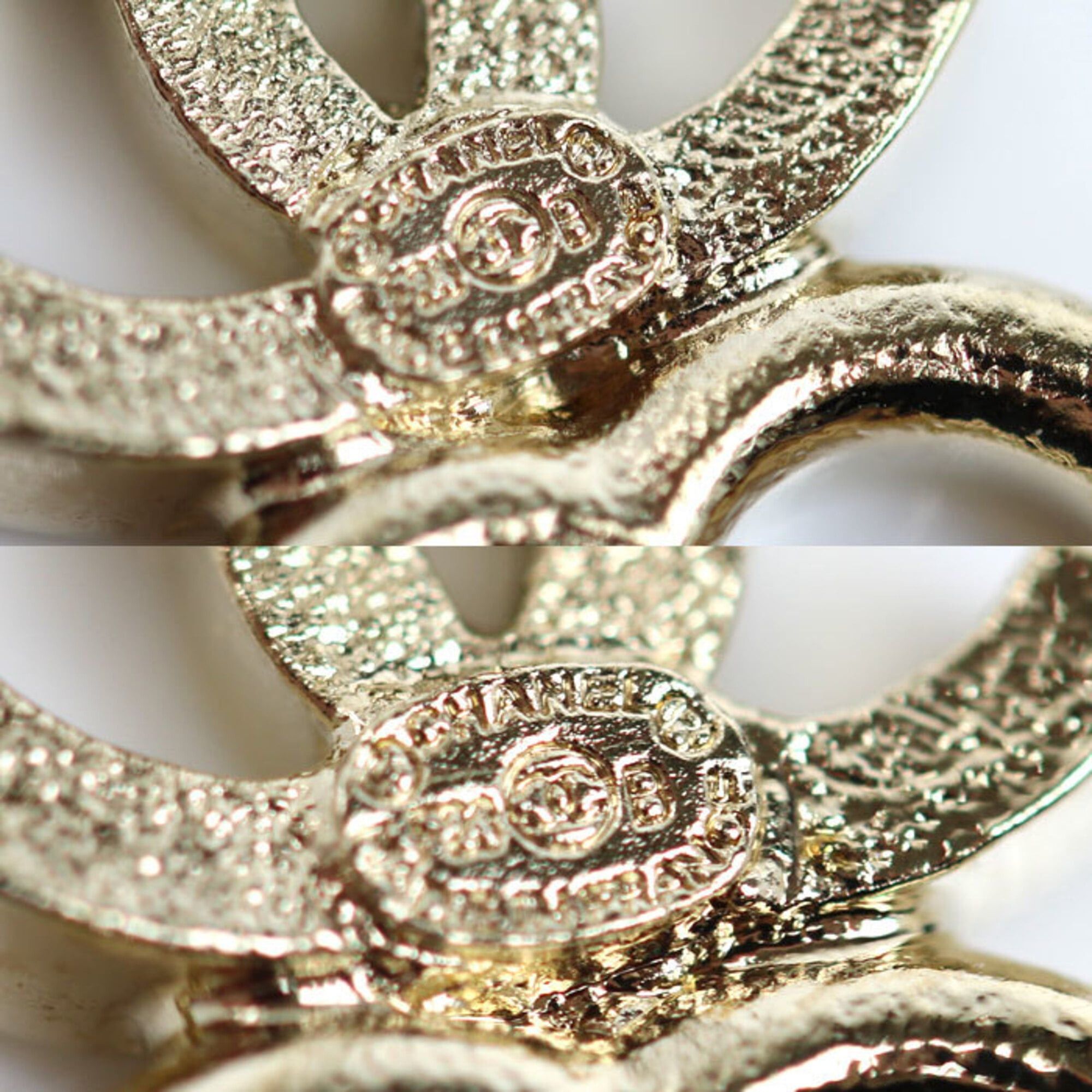 Chanel CHANEL GP Coco Mark Heart Earrings ABB665 4.6g Women's Size ONE SIZE - 4 Thumbnail
