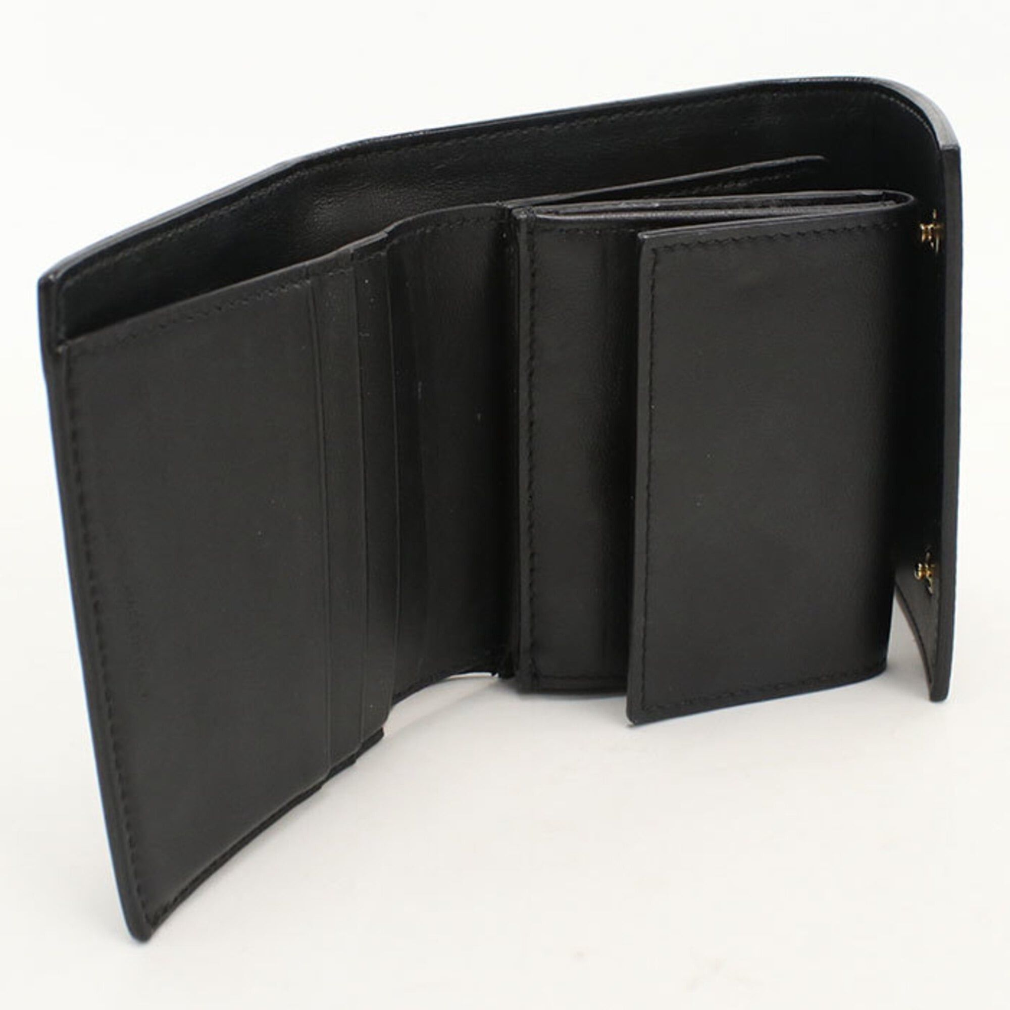 Celine Celine Tri-fold Wallet 10B573BEL.38NO Small Trifold Women's Black Size ONE SIZE - 4 Thumbnail