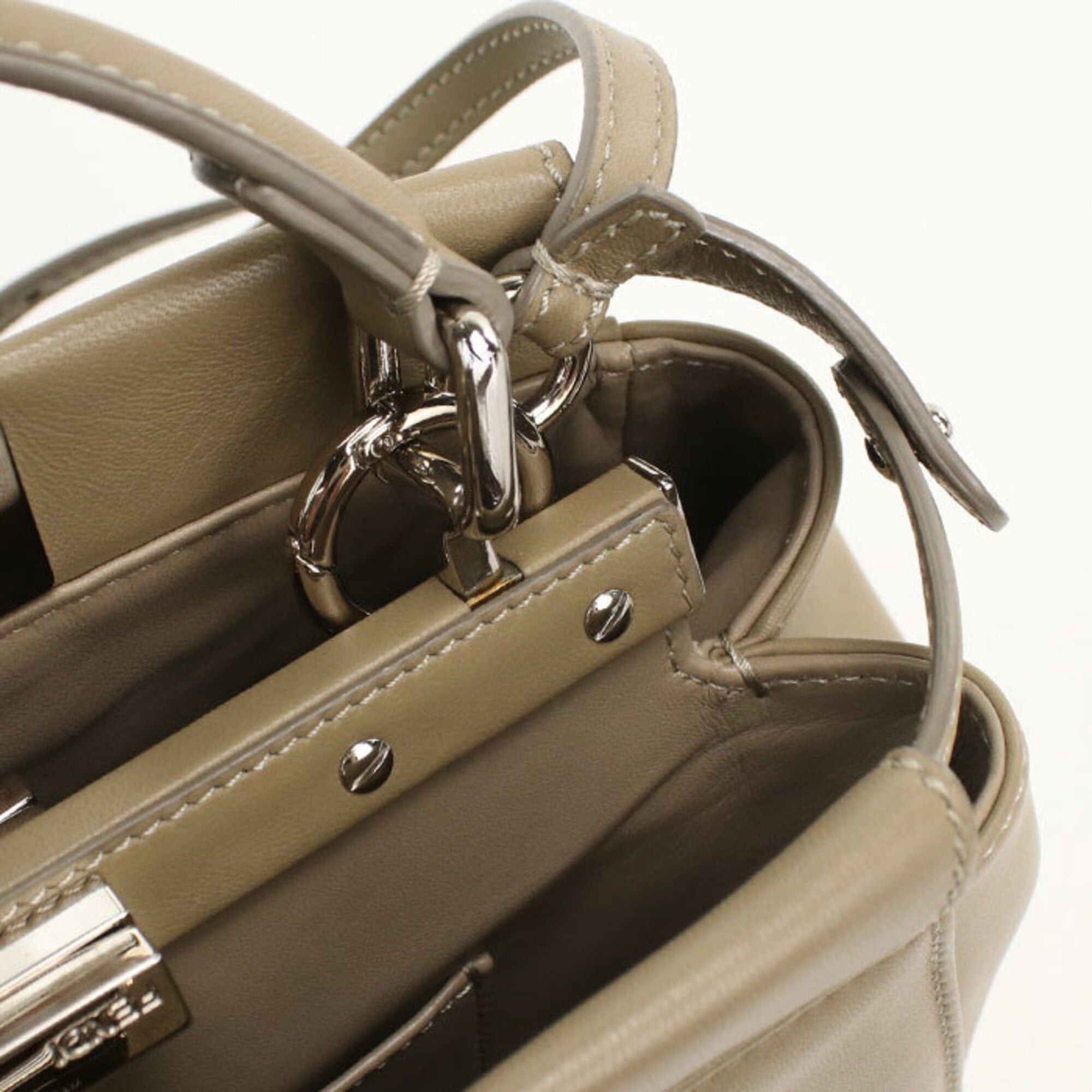 Fendi FENDI handbag 8BN244 2WAY Peekaboo Women's Beige Size ONE SIZE - 6 Thumbnail