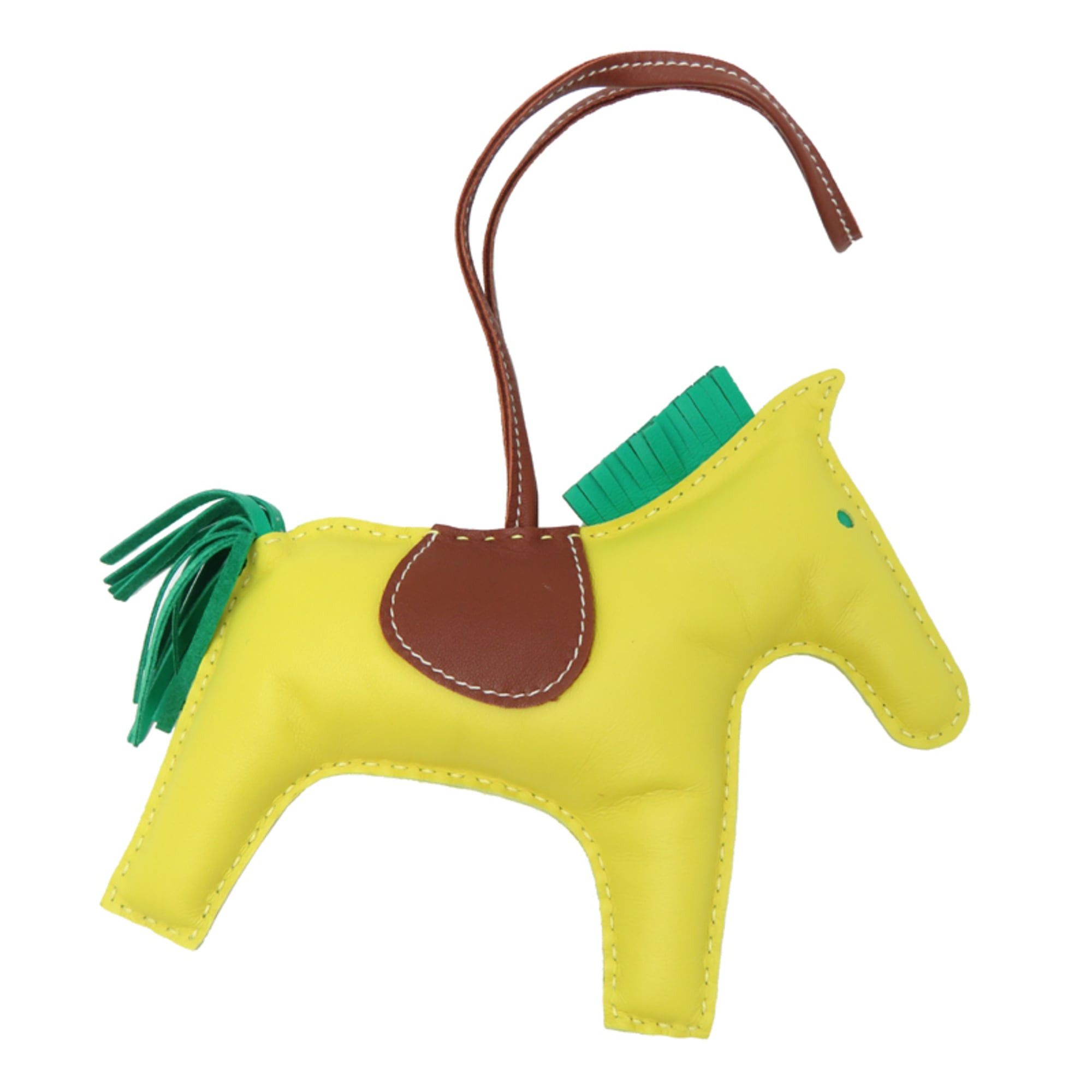 Hermes Hermes Rodeo GM A stamp, 2017 production, women's/men's charm, Agneau Milo, Fauve, Lime, Mint. Size ONE SIZE - 2 Thumbnail