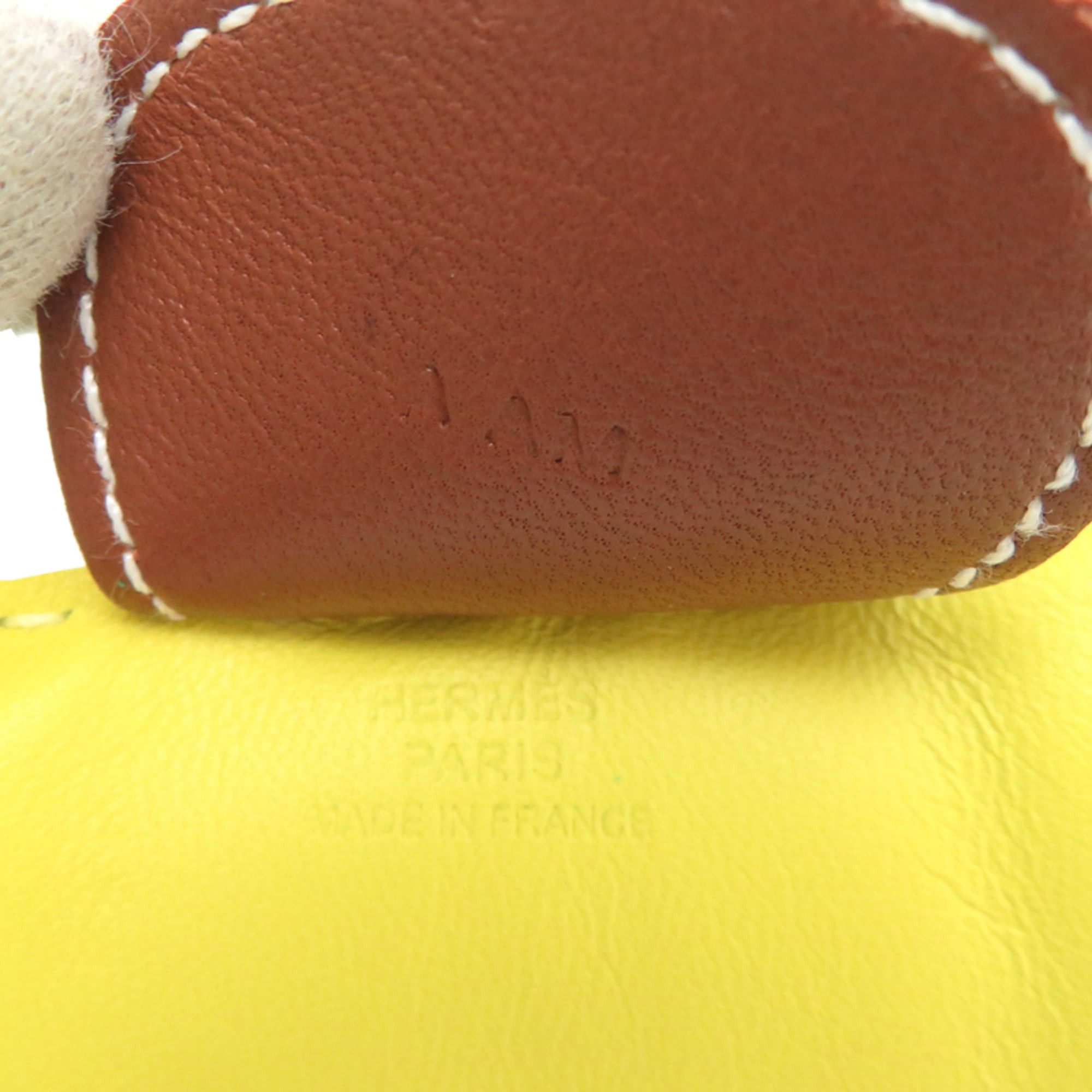 Hermes Hermes Rodeo GM A stamp, 2017 production, women's/men's charm, Agneau Milo, Fauve, Lime, Mint. Size ONE SIZE - 4 Thumbnail