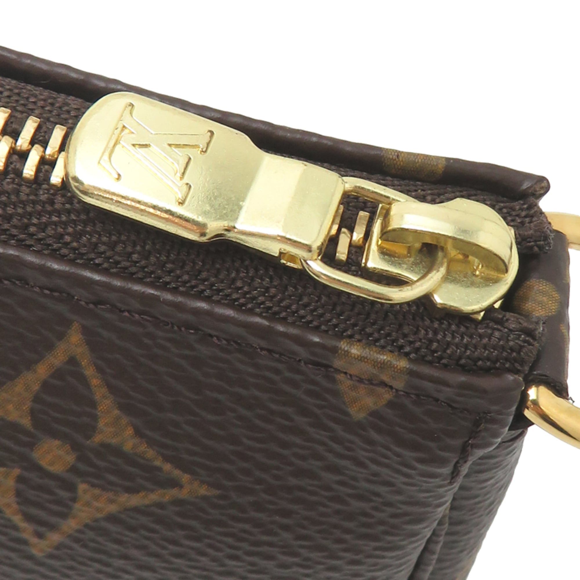 Louis Vuitton Louis Vuitton Mini Pochette Accessoires Women's Pouch M58009 Monogram Brown Size ONE SIZE - 10 Thumbnail