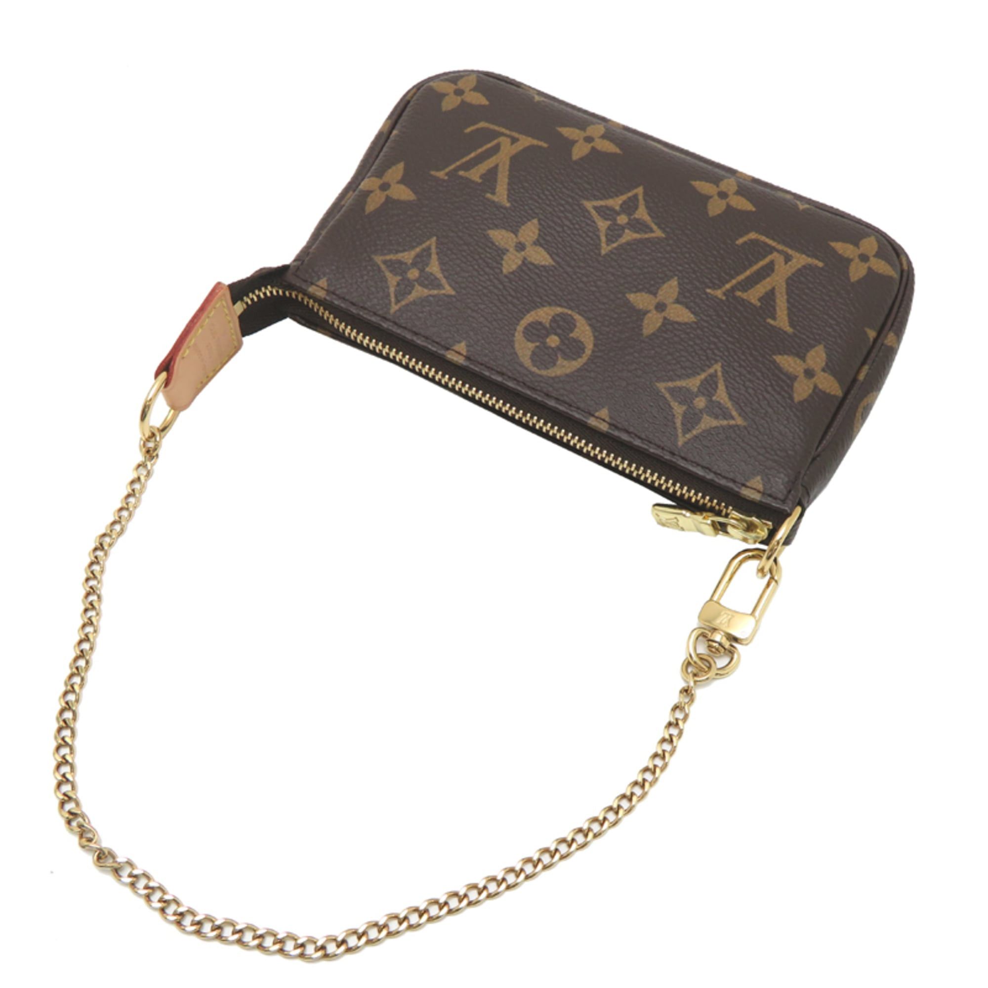 Louis Vuitton Louis Vuitton Mini Pochette Accessoires Women's Pouch M58009 Monogram Brown Size ONE SIZE - 4 Thumbnail