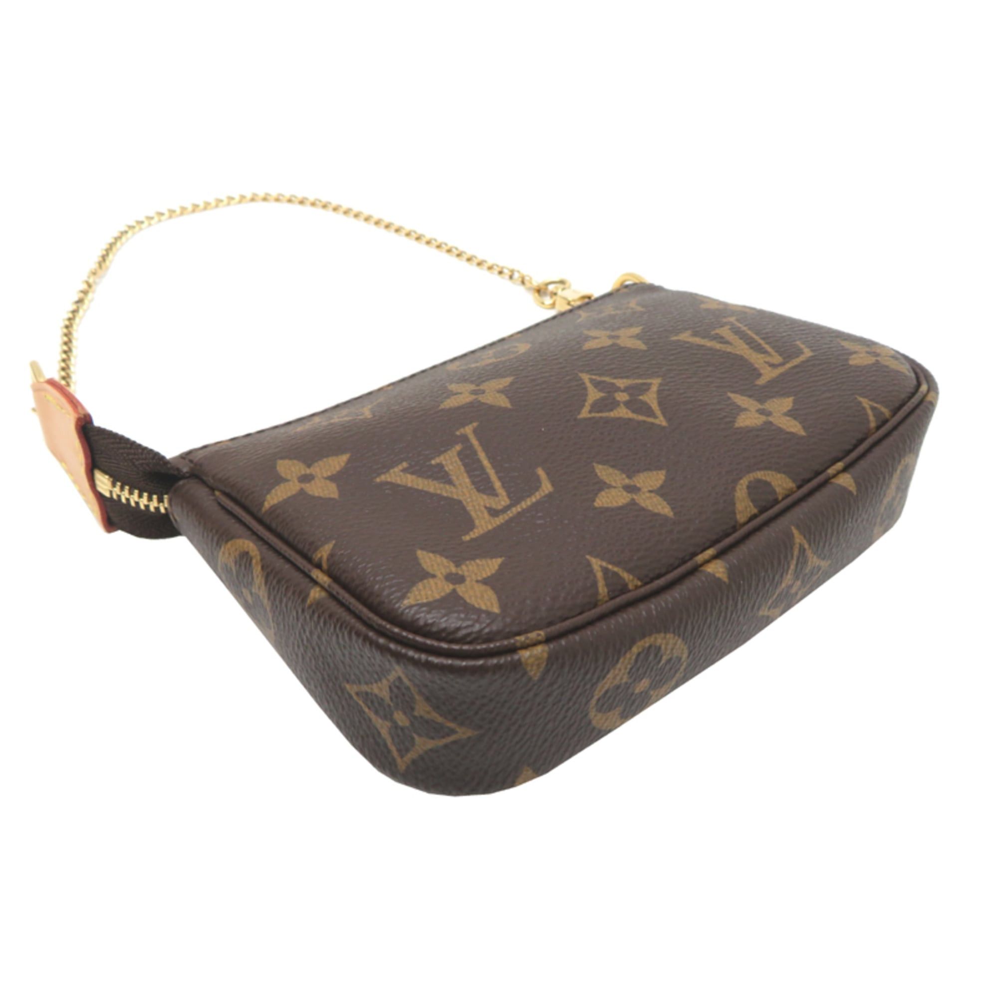 Louis Vuitton Louis Vuitton Mini Pochette Accessoires Women's Pouch M58009 Monogram Brown Size ONE SIZE - 3 Thumbnail