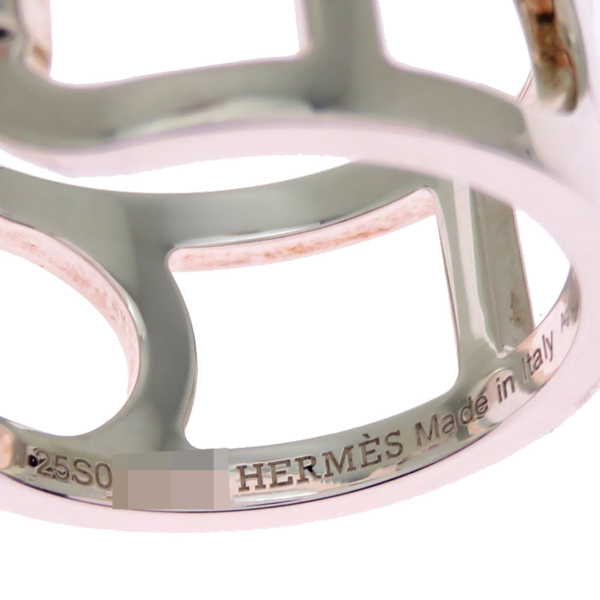 Hermes Hermes #55 Ever Chaine d'Ancre Women's Ring H116619B Sterling Silver 925 Size ONE SIZE - 5 Thumbnail