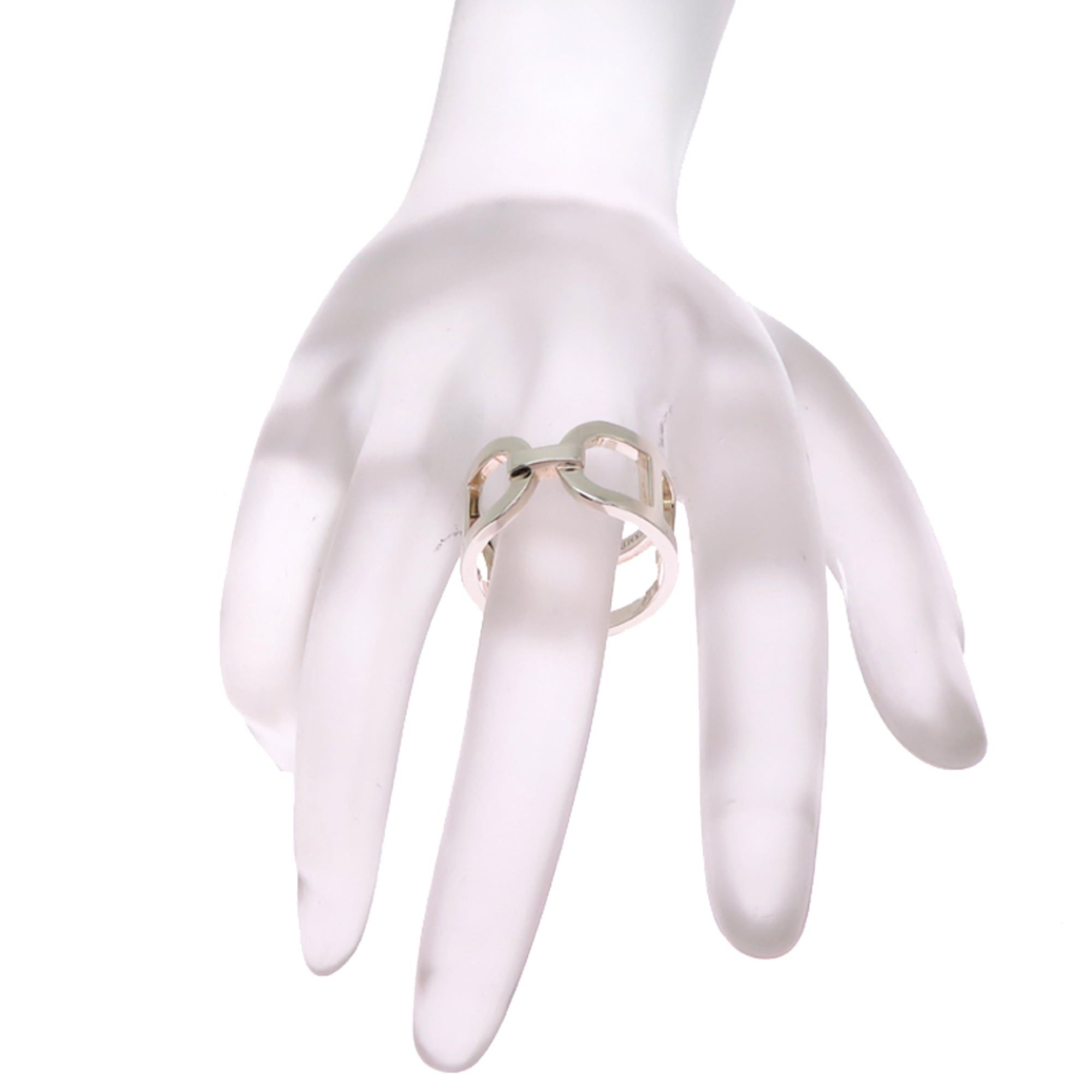 Hermes Hermes #55 Ever Chaine d'Ancre Women's Ring H116619B Sterling Silver 925 Size ONE SIZE - 9 Thumbnail
