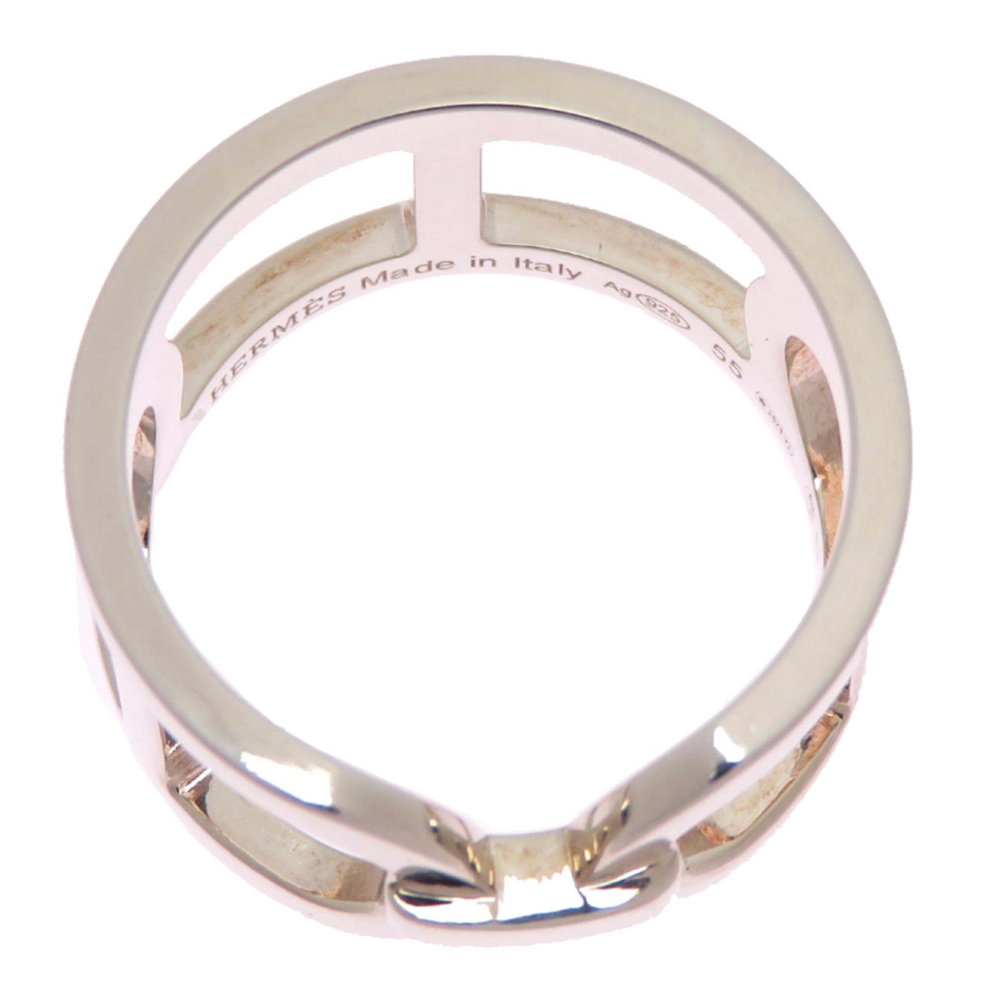 Hermes Hermes #55 Ever Chaine d'Ancre Women's Ring H116619B Sterling Silver 925 Size ONE SIZE - 2 Thumbnail