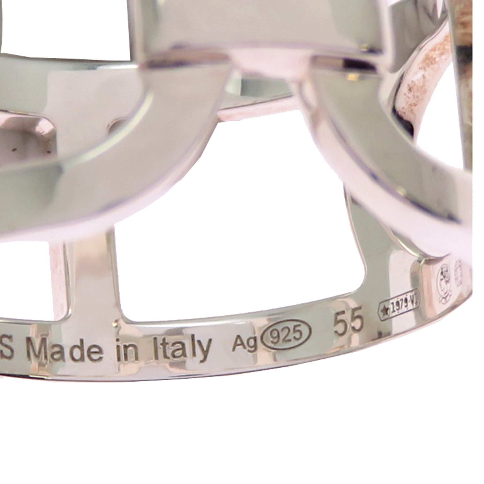 Hermes Hermes #55 Ever Chaine d'Ancre Women's Ring H116619B Sterling Silver 925 Size ONE SIZE - 6 Thumbnail