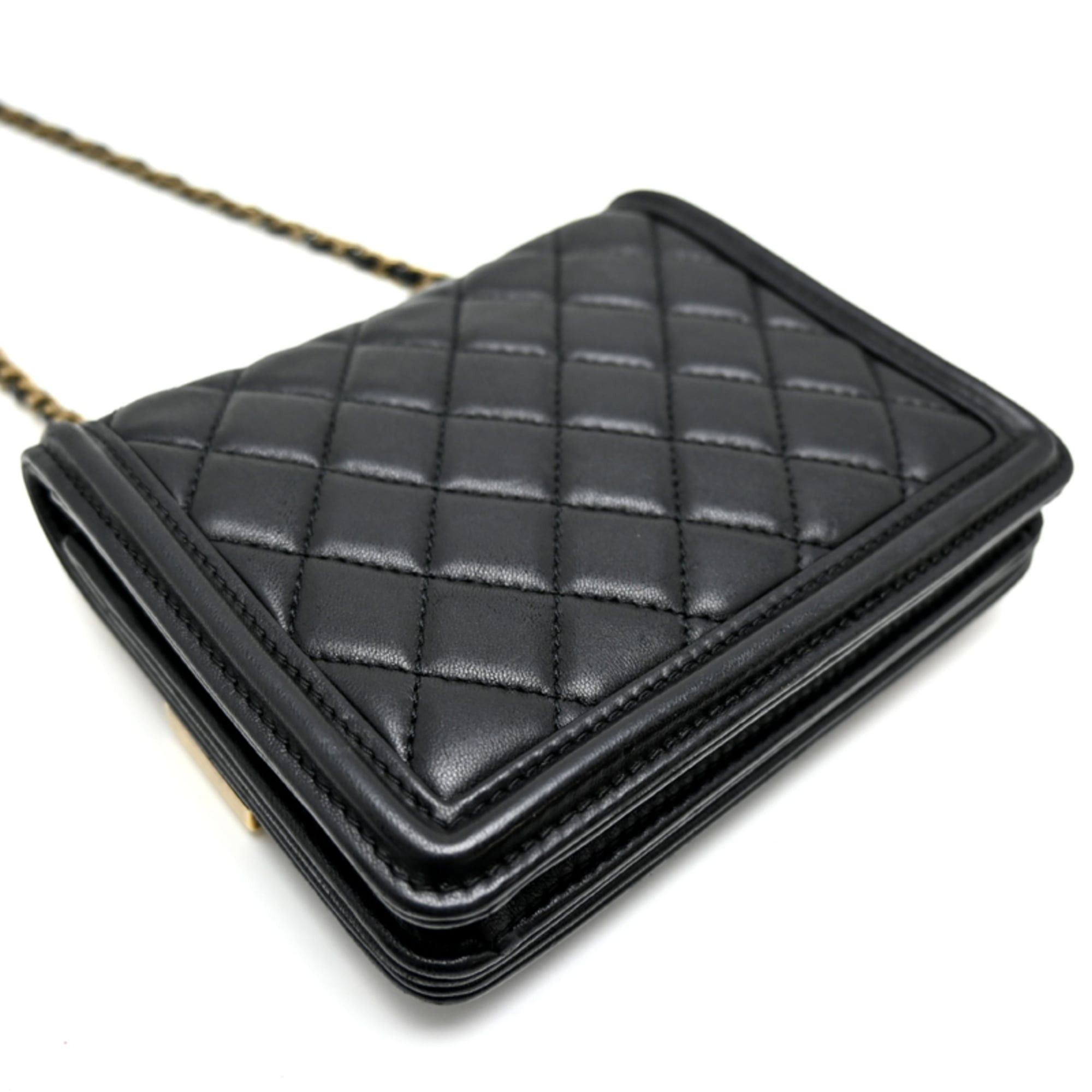 Chanel Chanel Lego Boy Women's Shoulder Bag, Lambskin, Noir (Black) Size ONE SIZE - 4 Thumbnail