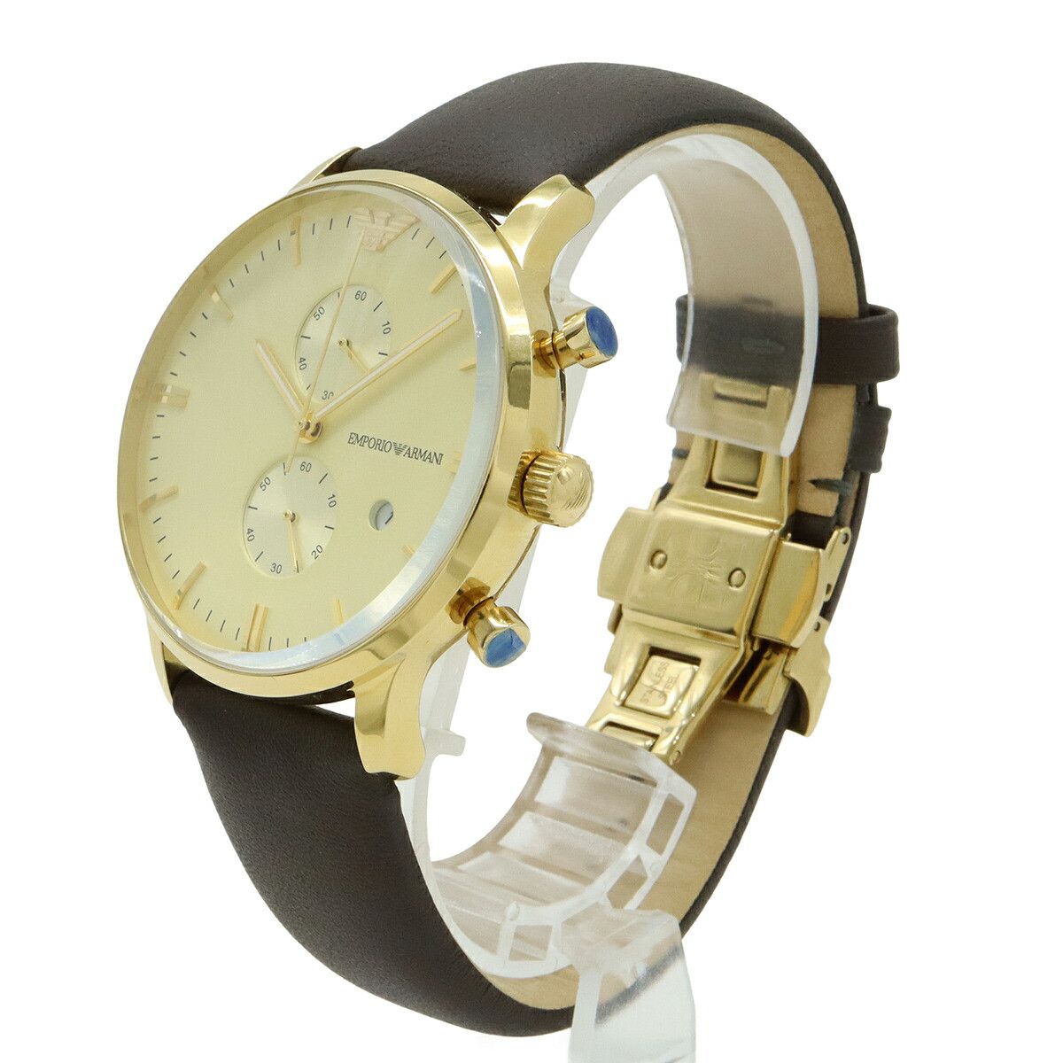 Emporio Armani Emporio Armani Emporio Armani Gold Plated Chronograph Mens Metal Quartz AR-0386 DUTY FREE for USA Size ONE SIZE - 2 Thumbnail