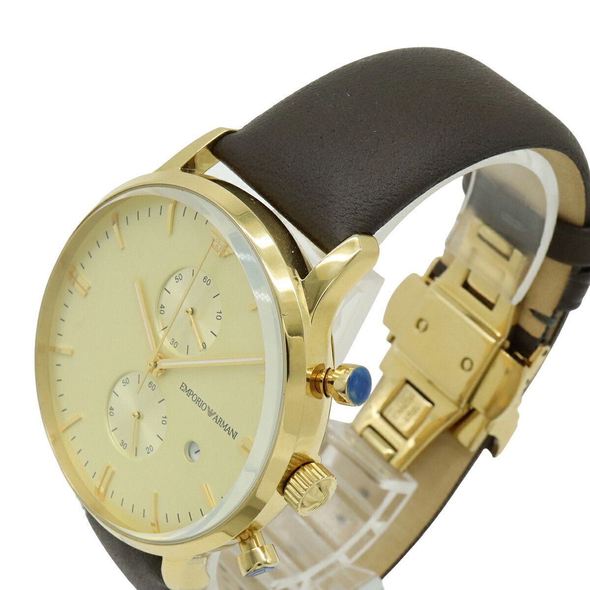 Emporio Armani Emporio Armani Emporio Armani Gold Plated Chronograph Mens Metal Quartz AR-0386 DUTY FREE for USA Size ONE SIZE - 6 Thumbnail