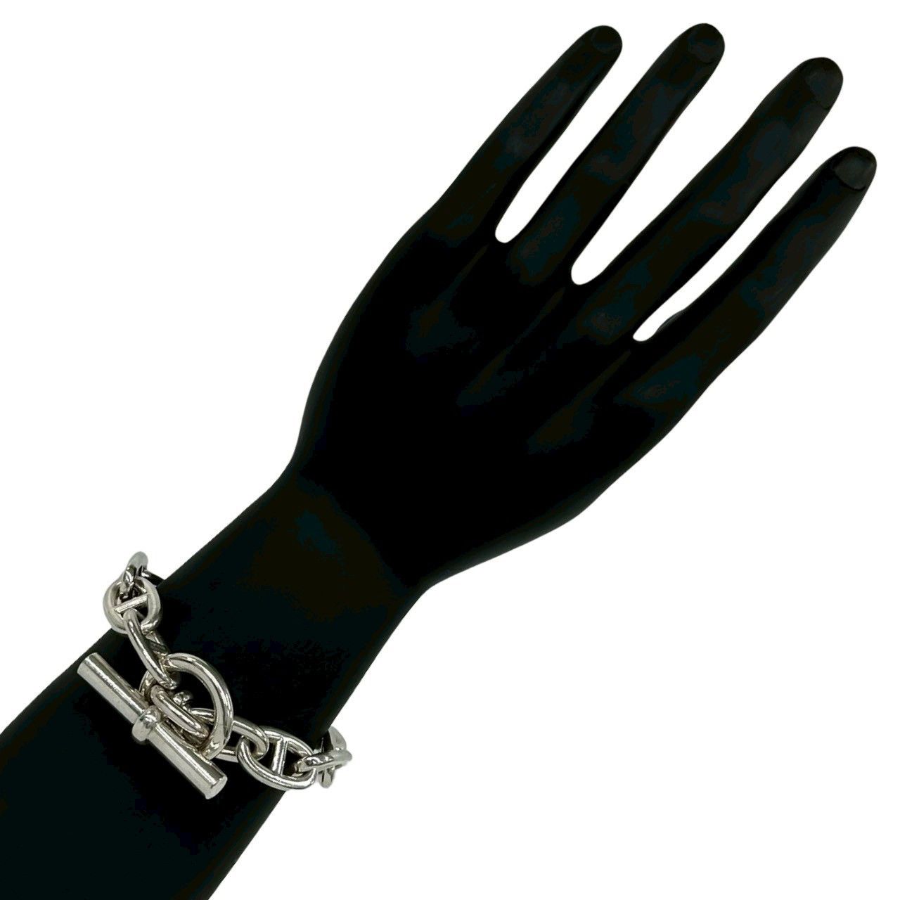 Hermes Hermes Hermes Chaine dAncre TGM Silver Bracelet Precious Metal Bracelet DUTY FREE for USA Size ONE SIZE - 3 Thumbnail