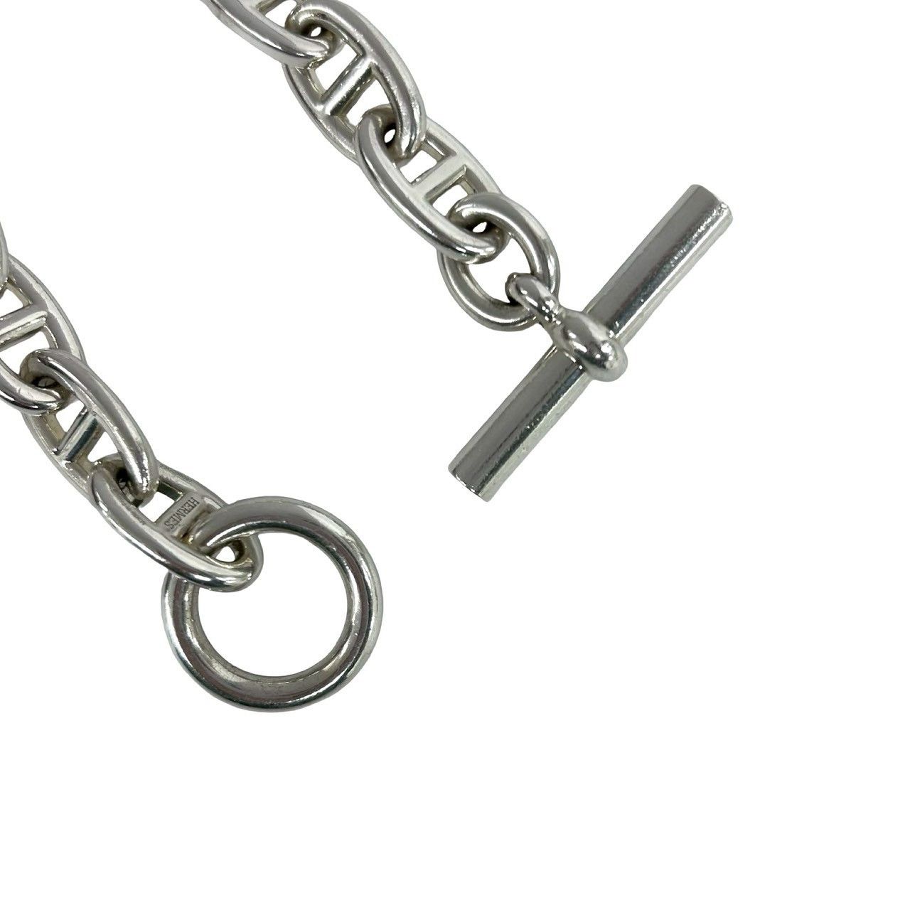 Hermes Hermes Hermes Chaine dAncre TGM Silver Bracelet Precious Metal Bracelet DUTY FREE for USA Size ONE SIZE - 5 Thumbnail