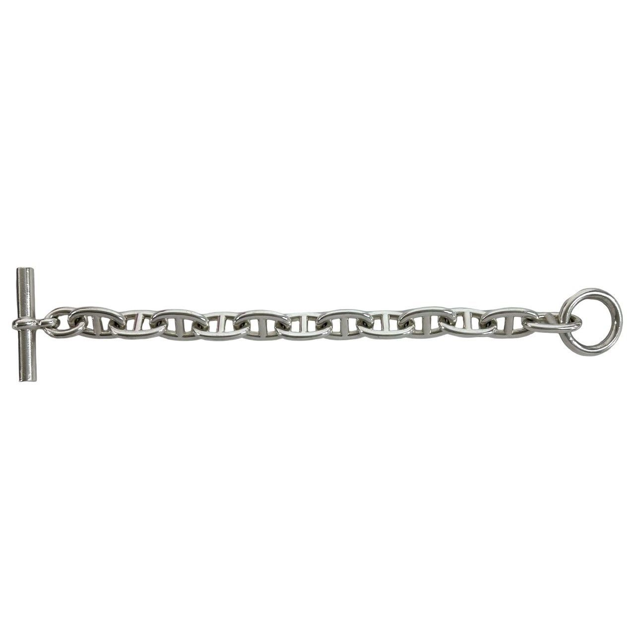 Hermes Hermes Hermes Chaine dAncre TGM Silver Bracelet Precious Metal Bracelet DUTY FREE for USA Size ONE SIZE - 6 Thumbnail