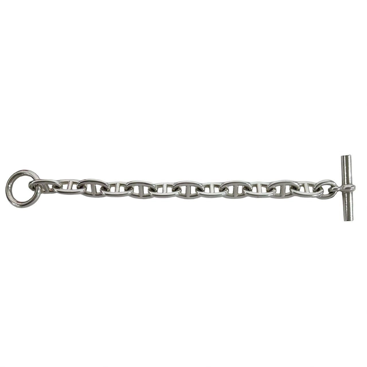 Hermes Hermes Hermes Chaine dAncre TGM Silver Bracelet Precious Metal Bracelet DUTY FREE for USA Size ONE SIZE - 7 Thumbnail