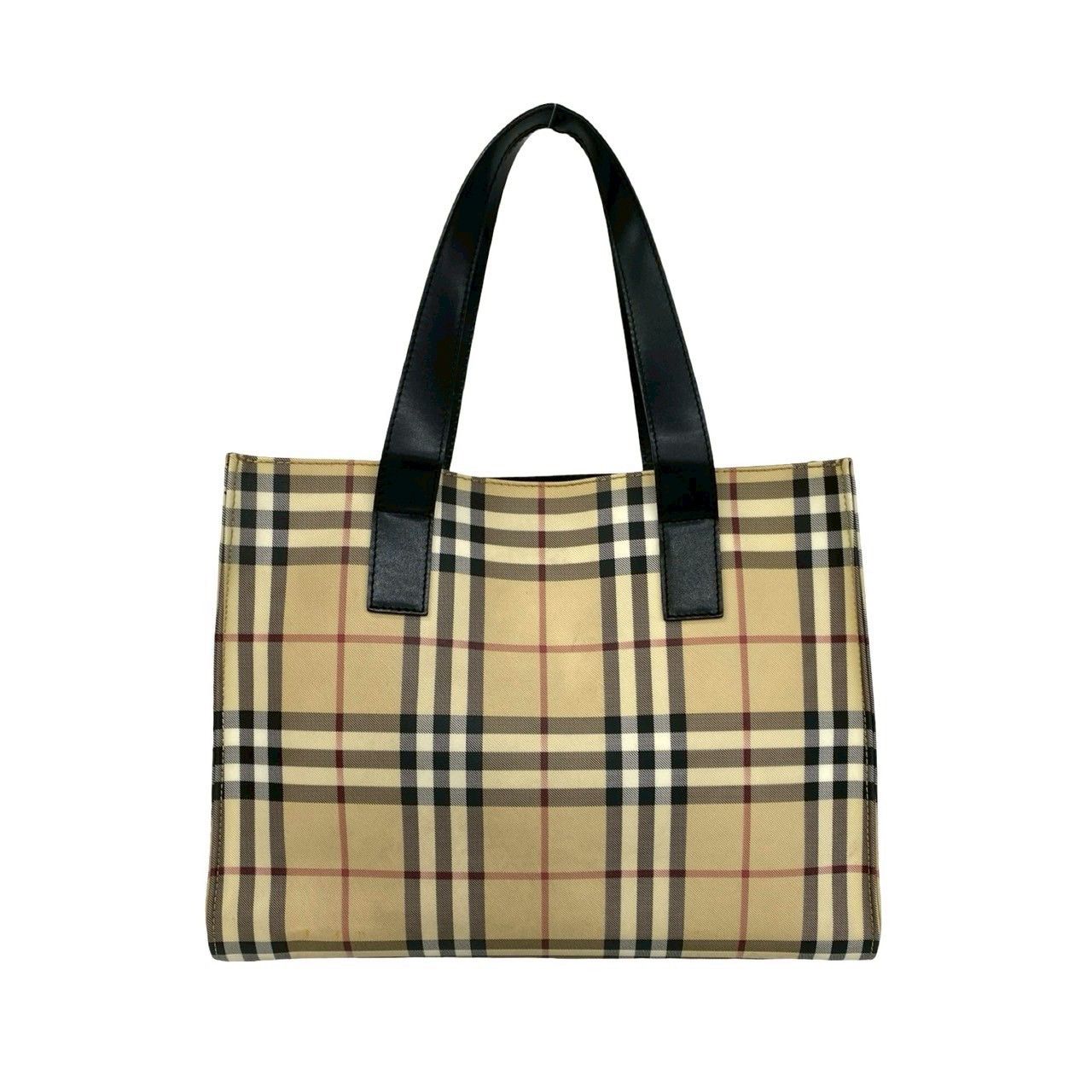 Burberry Burberry Burberry Leather Tote Bag Plastic / Synthetic Tote Bag DUTY FREE for USA Size ONE SIZE - 4 Thumbnail