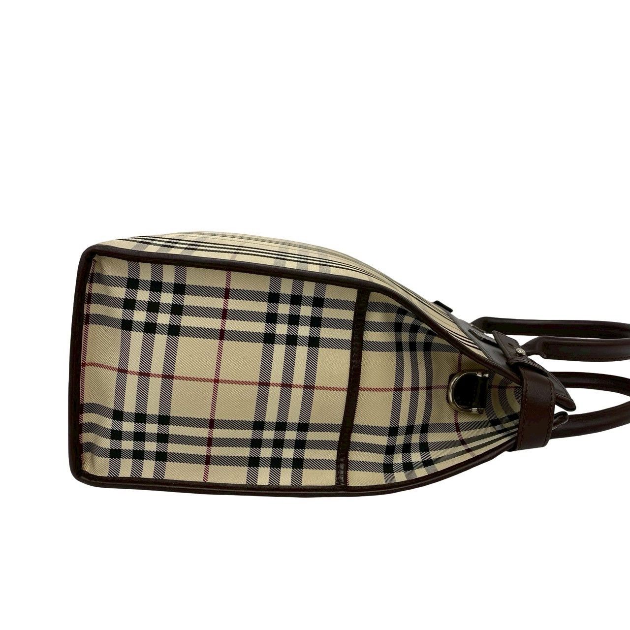Burberry Burberry Burberry Check Canvas Leather 2way bag Leather Shoulder Bag DUTY FREE for USA Size ONE SIZE - 7 Thumbnail