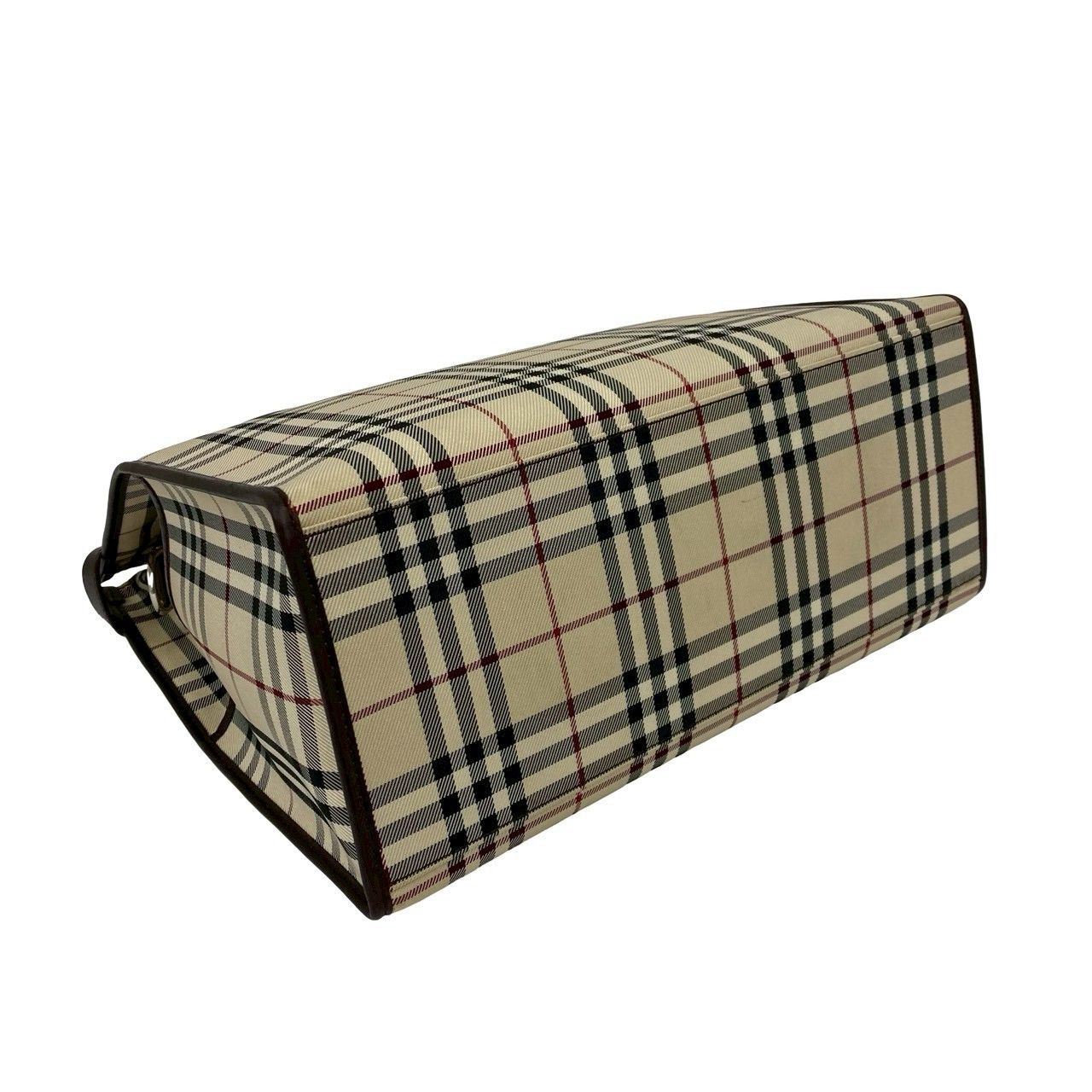 Burberry Burberry Burberry Check Canvas Leather 2way bag Leather Shoulder Bag DUTY FREE for USA Size ONE SIZE - 8 Thumbnail