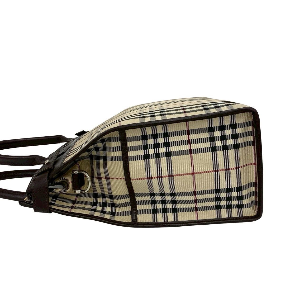 Burberry Burberry Burberry Check Canvas Leather 2way bag Leather Shoulder Bag DUTY FREE for USA Size ONE SIZE - 6 Thumbnail